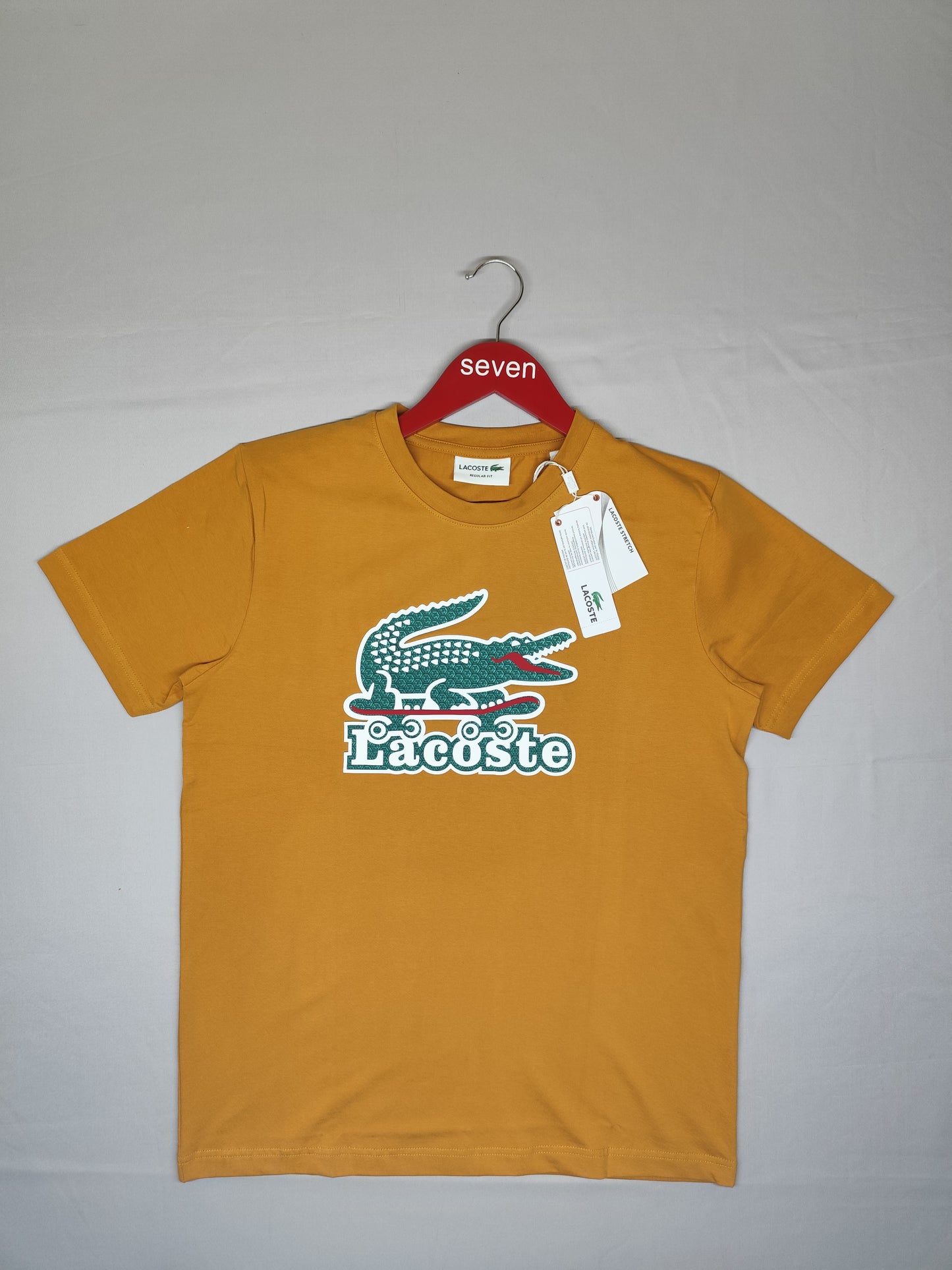 LACOSTE-Round neck-ORANGE-Regular Fit