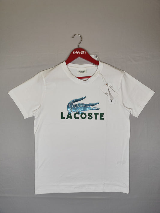 LACOSTE-Round neck-WHITE-Regular Fit