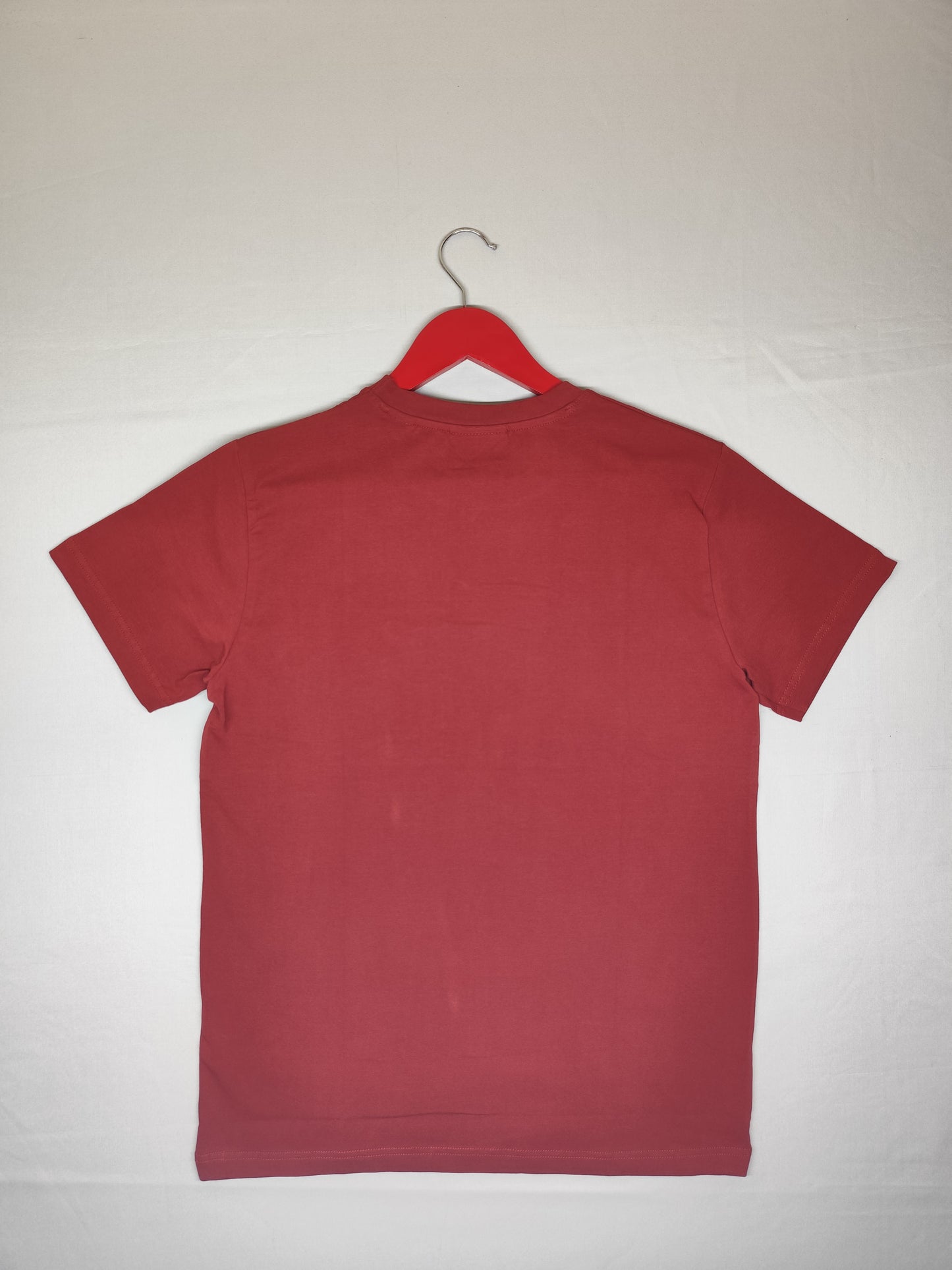 LACOSTE-Round neck-MAROON-Regular Fit