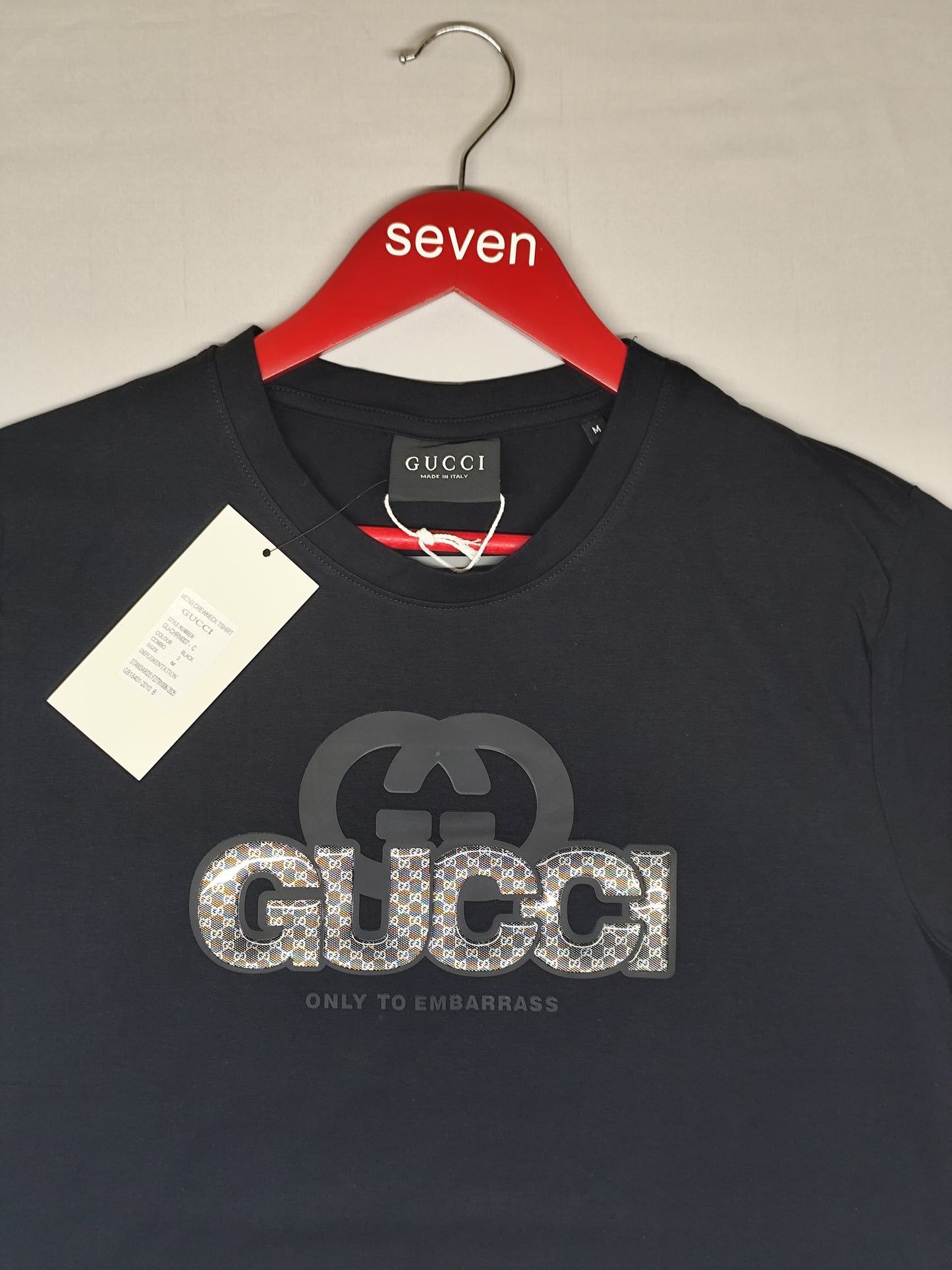 GUCCI-Round neck-BLACK-