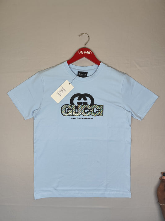 GUCCI-Round neck-BLUE-