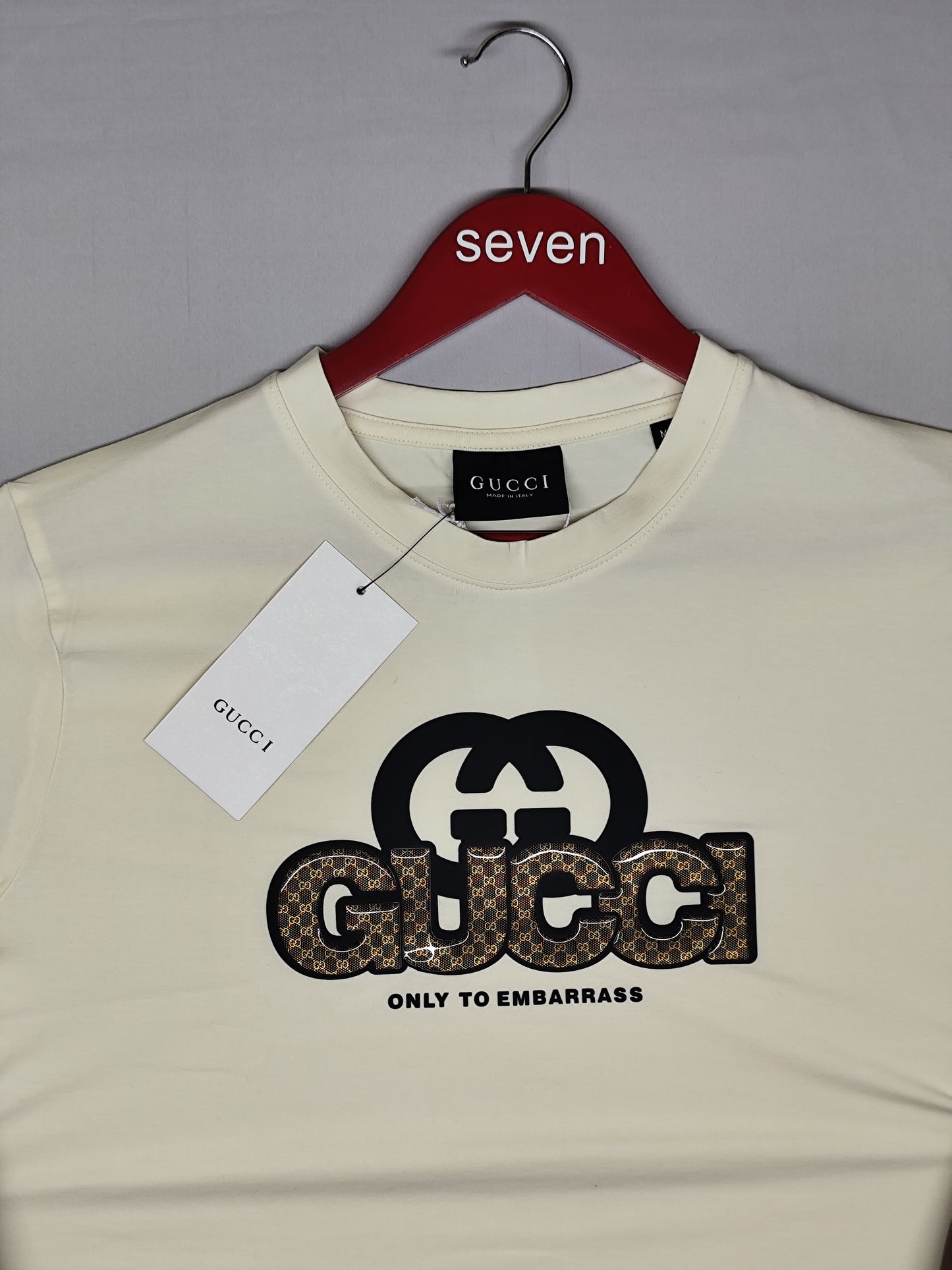 GUCCI-Round neck-CREAM-
