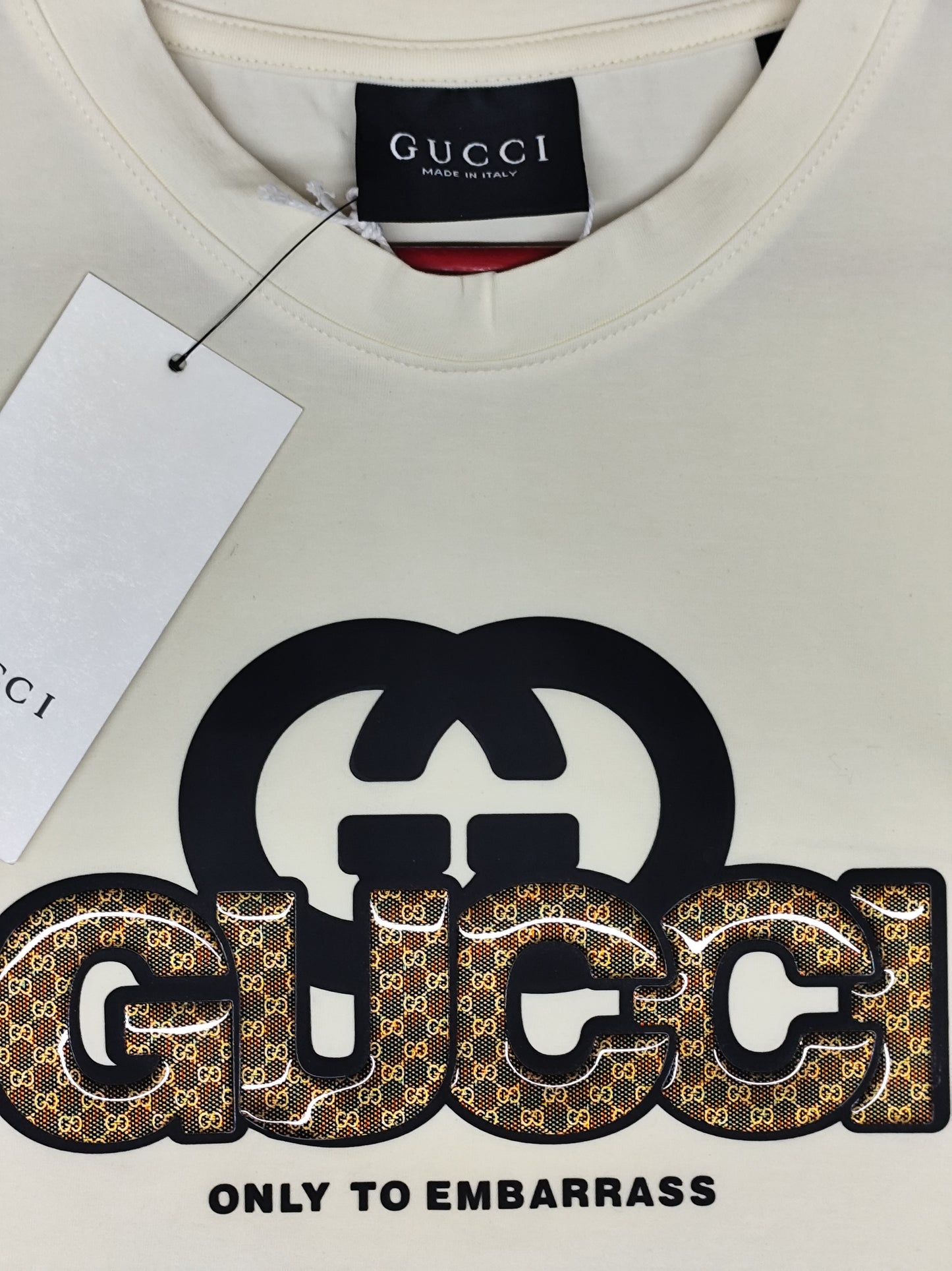 GUCCI-Round neck-CREAM-
