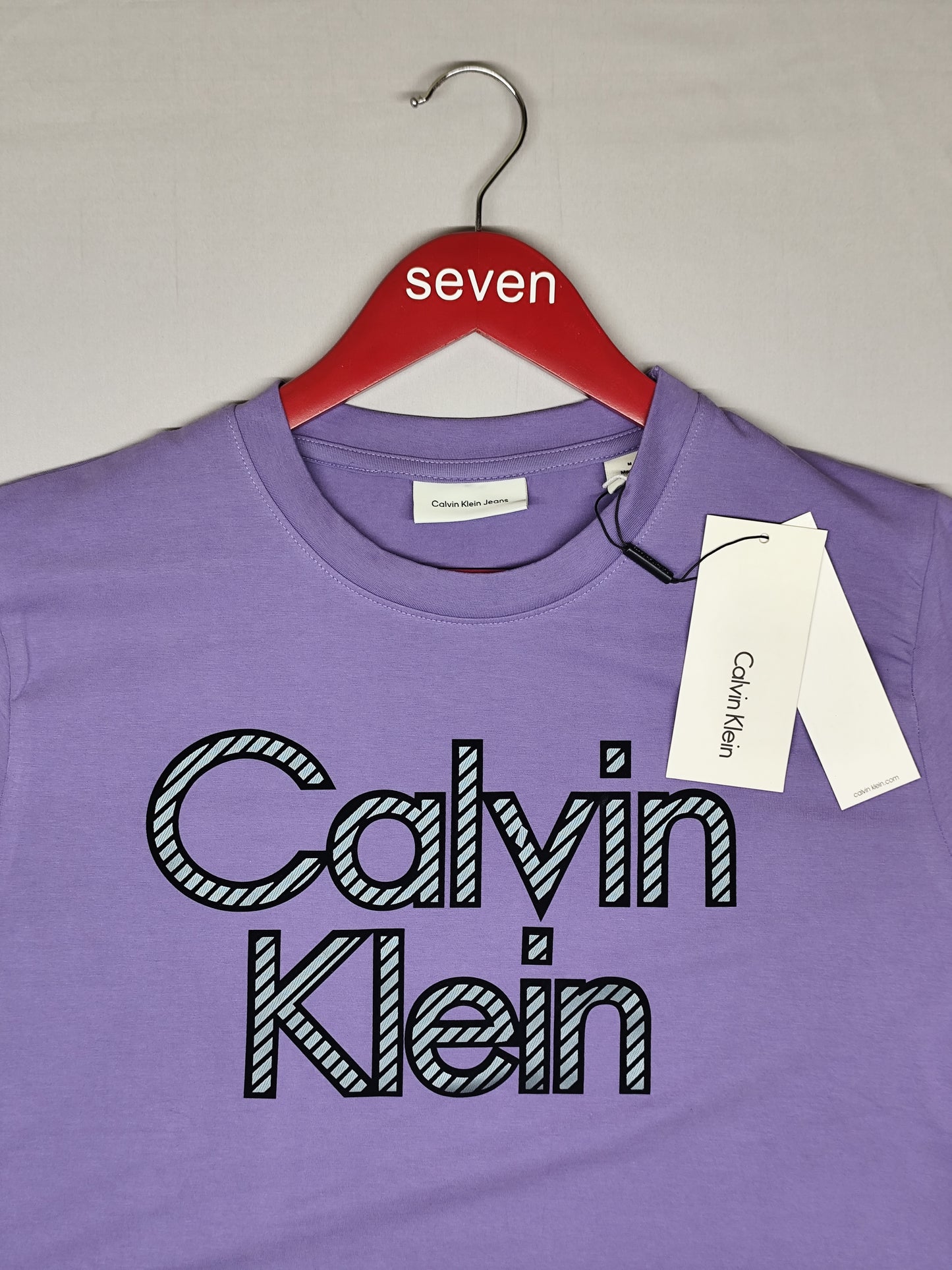 CALVIN KLEIN-Round neck-LAVANDER-
