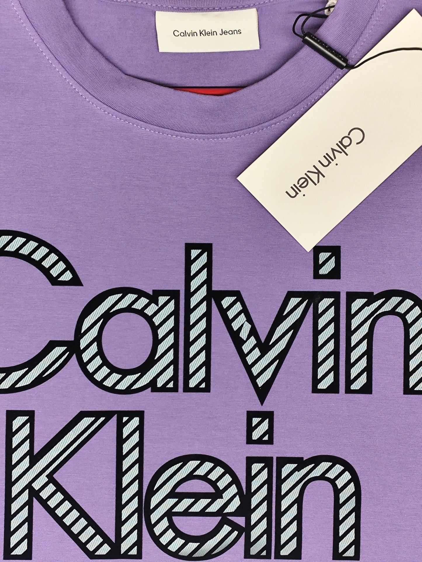 CALVIN KLEIN-Round neck-LAVANDER-