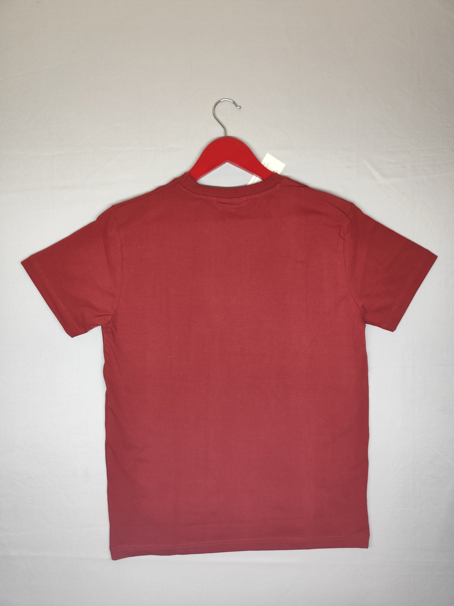 CALVIN KLEIN-Round neck-MAROON-