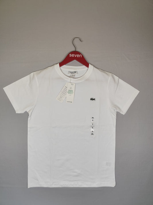 LACOSTE-Round neck-WHITE-Regular Fit