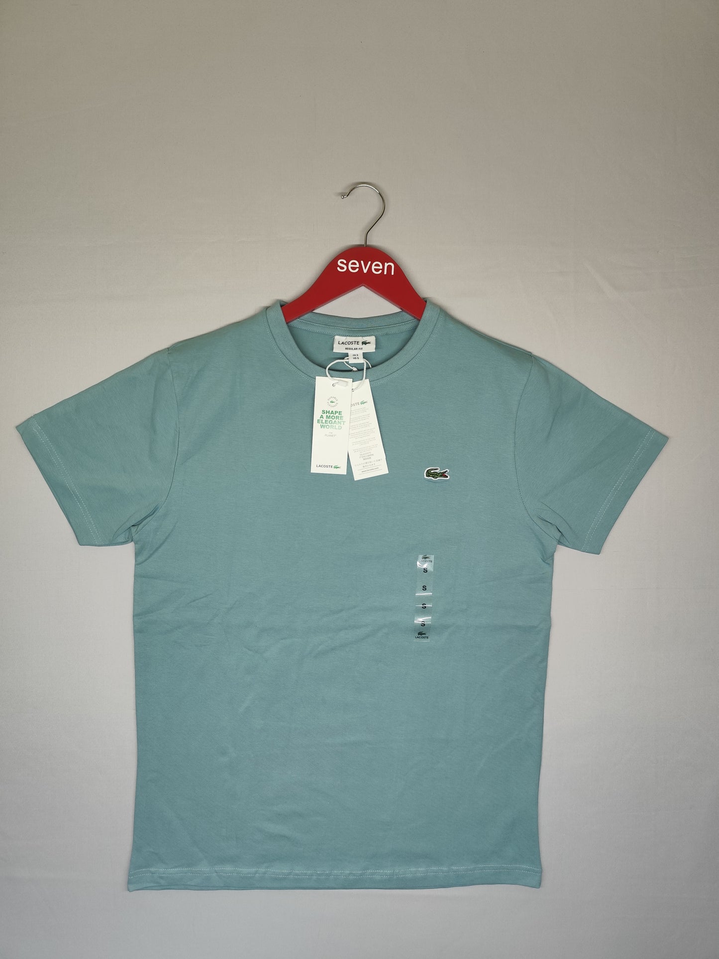 LACOSTE-Round neck-TEAL-Regular Fit