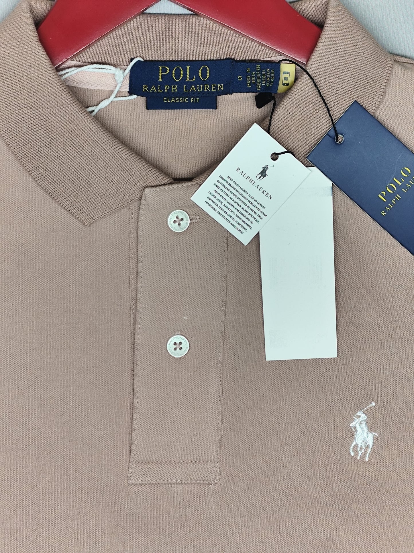 POLO RALPH RURAL-Polo-PEACH-CLASSIC FIT