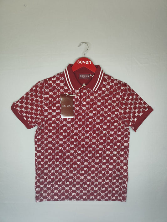 GUCCI-Polo-MAROON-
