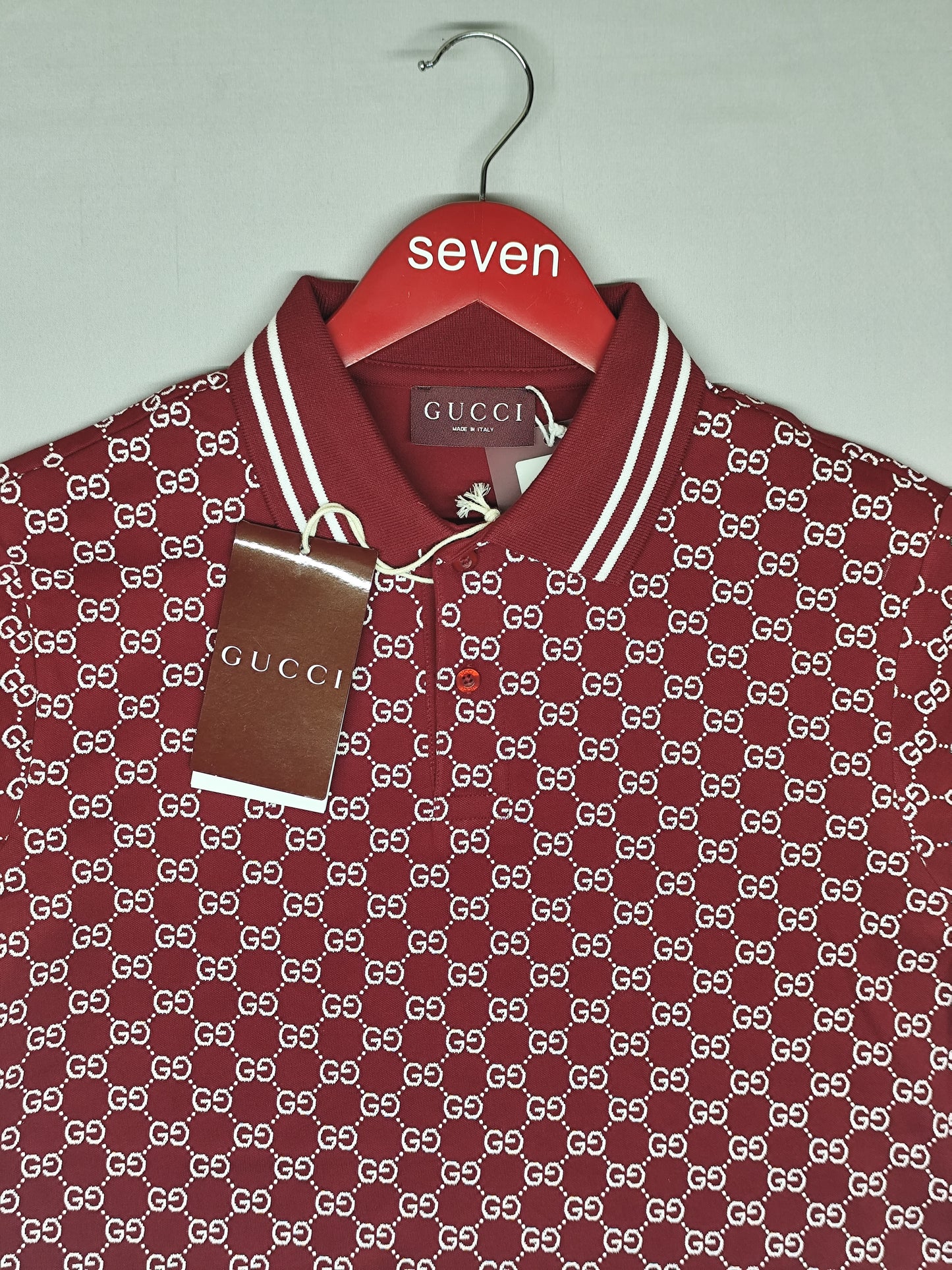 GUCCI-Polo-MAROON-