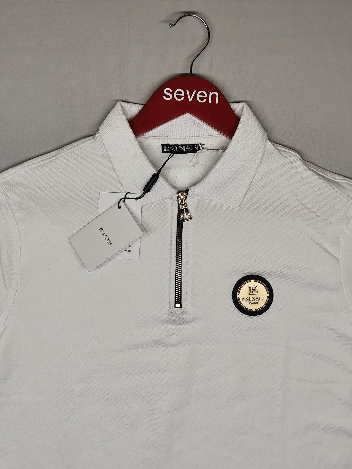 BALMAIN-Polo-WHITE-