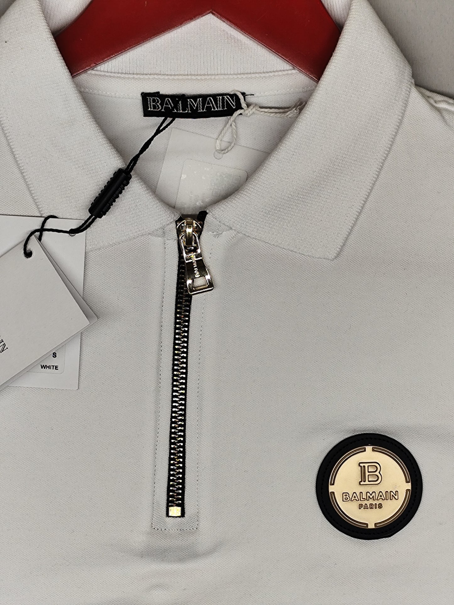 BALMAIN-Polo-WHITE-