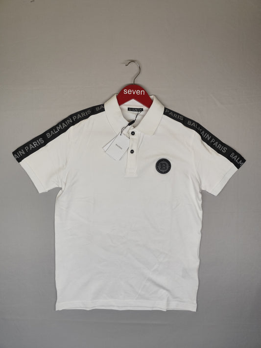 BALMAIN-Polo-WHITE-