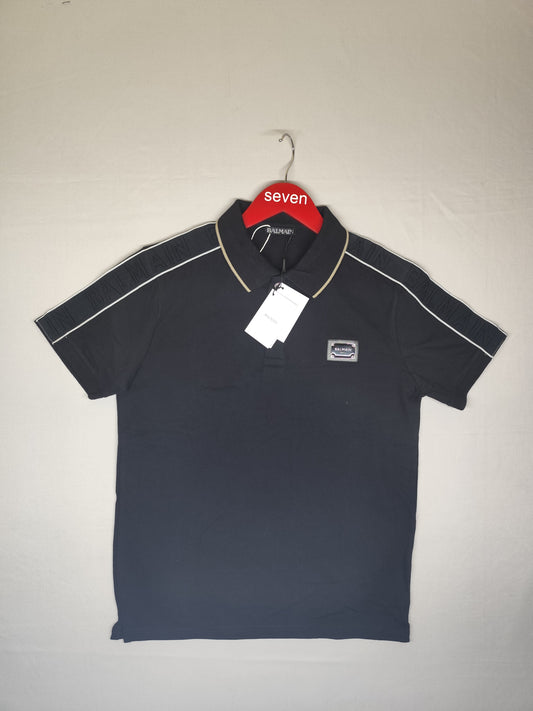 BALMAIN-Polo-BLACK-