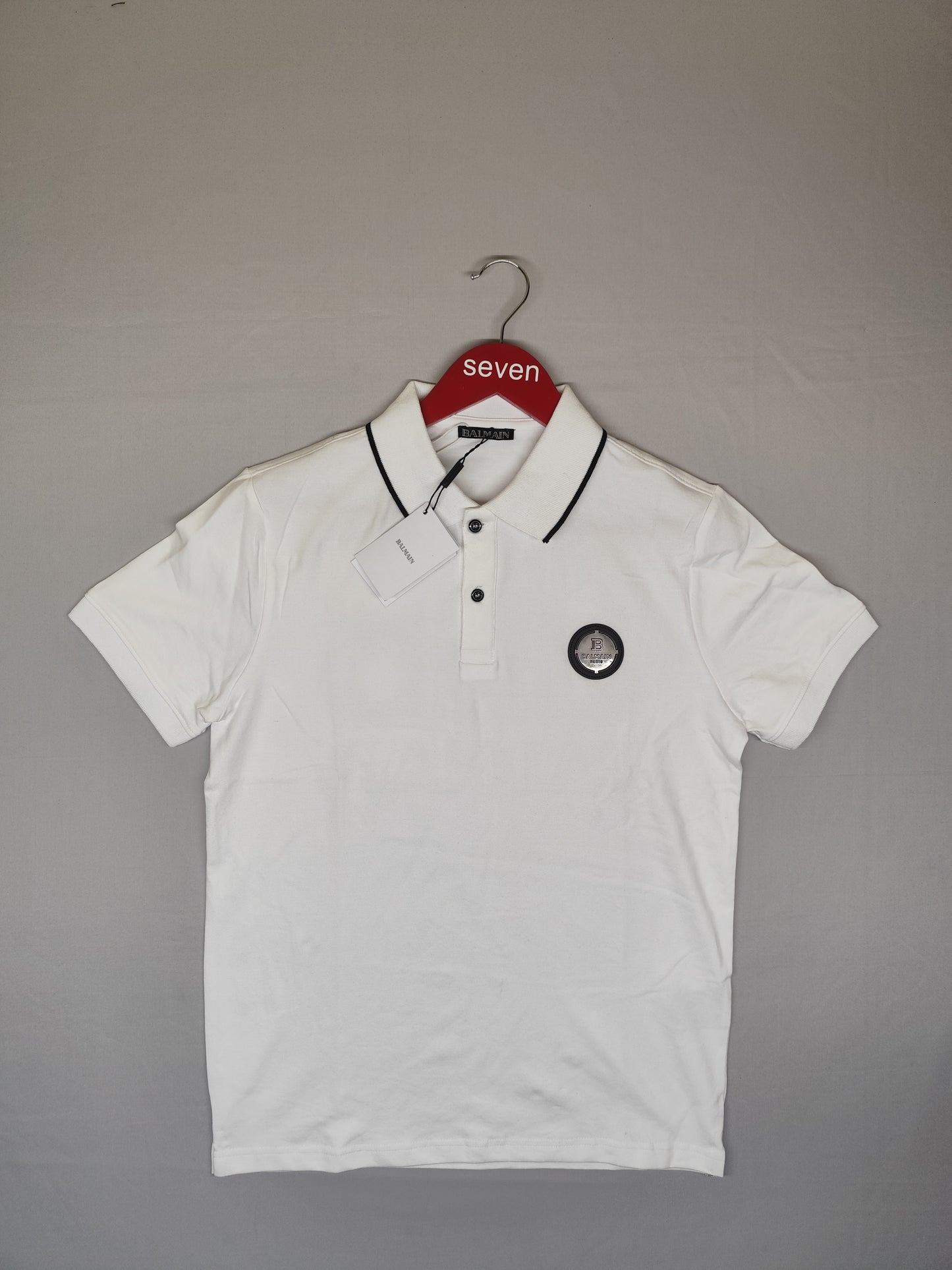 BALMAIN-Polo-WHITE-