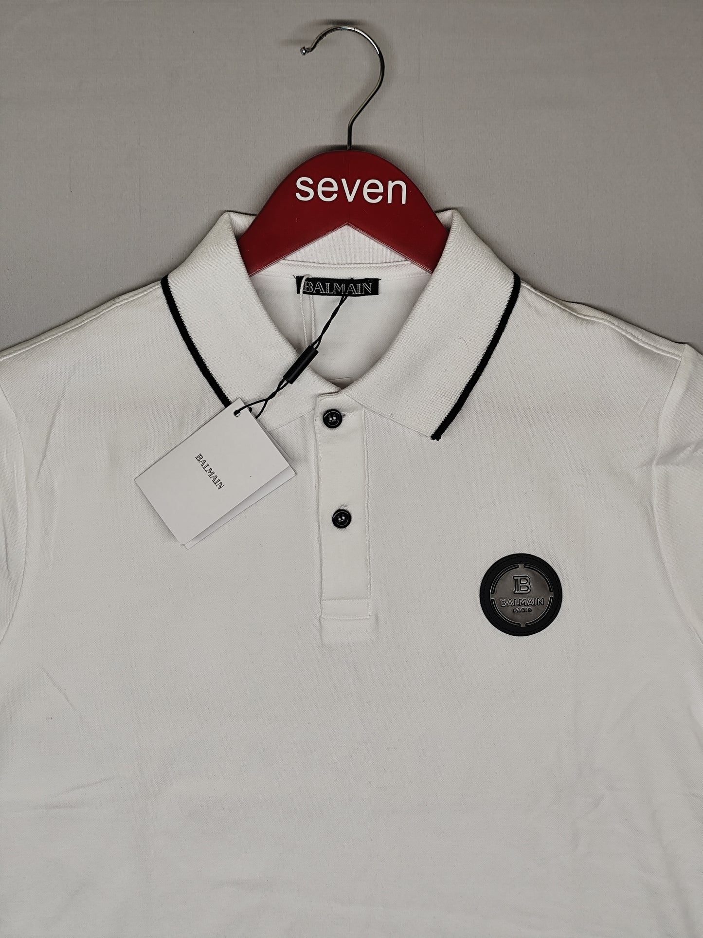 BALMAIN-Polo-WHITE-