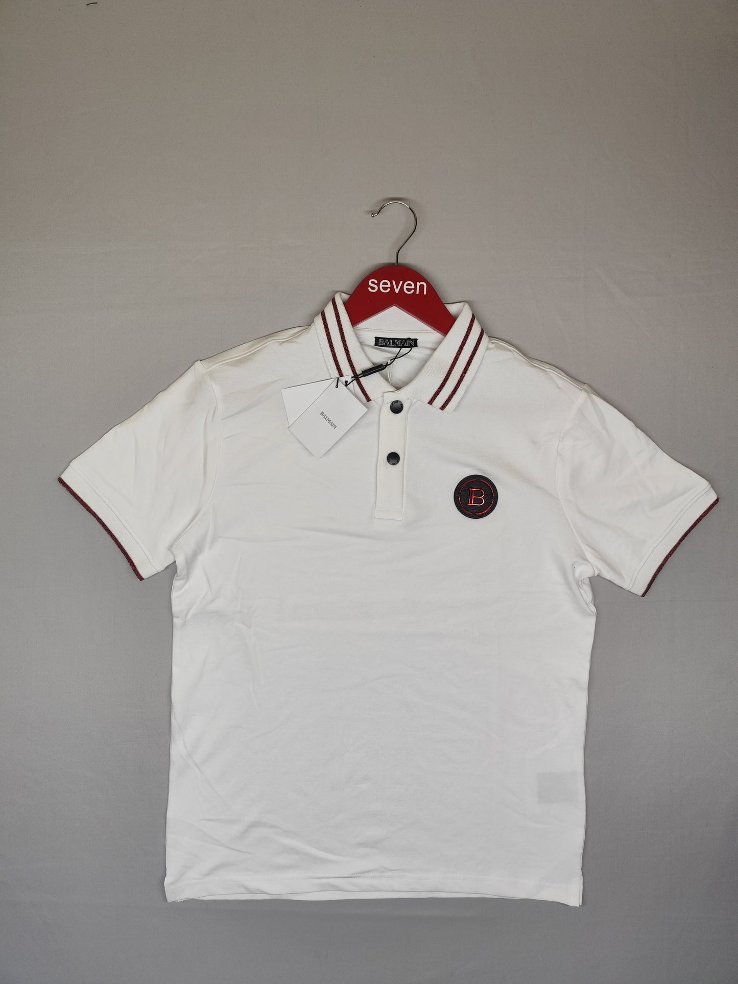 BALMAIN-Polo-WHITE-