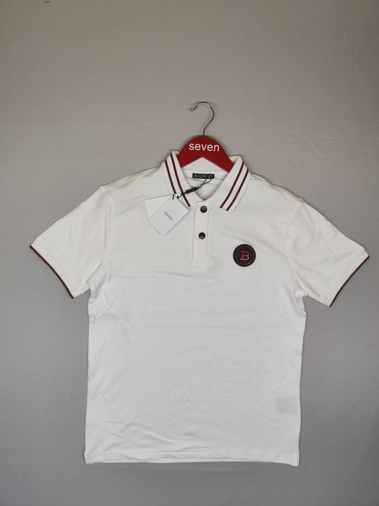 BALMAIN-Polo-WHITE-
