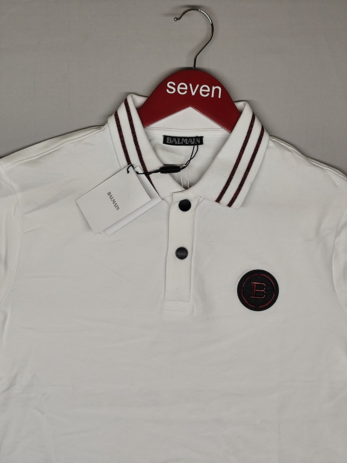 BALMAIN-Polo-WHITE-