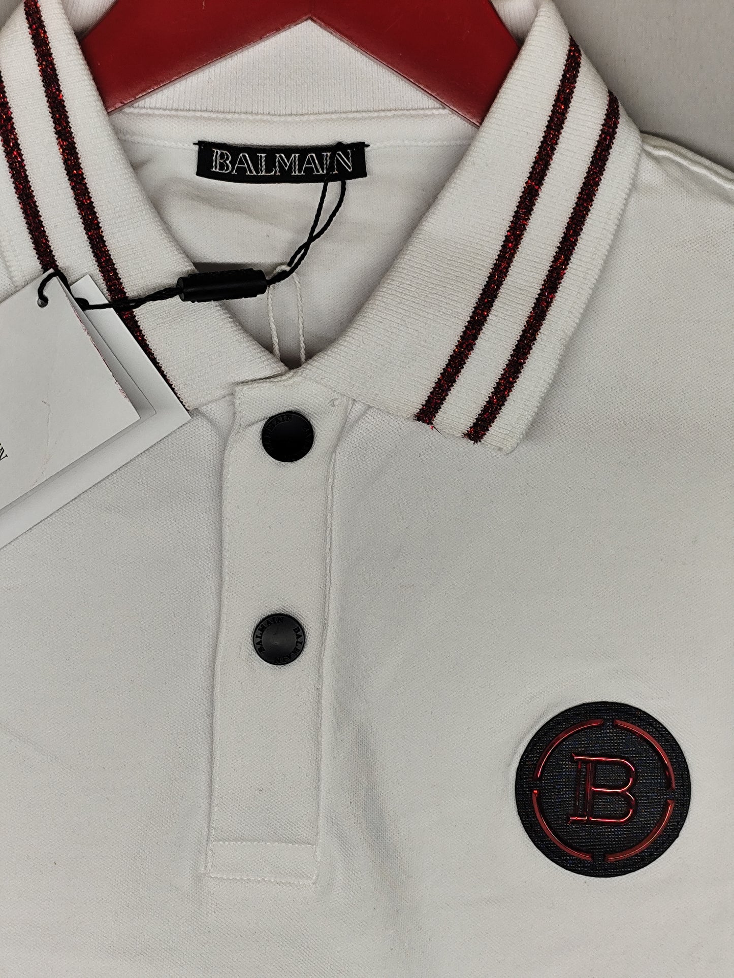 BALMAIN-Polo-WHITE-