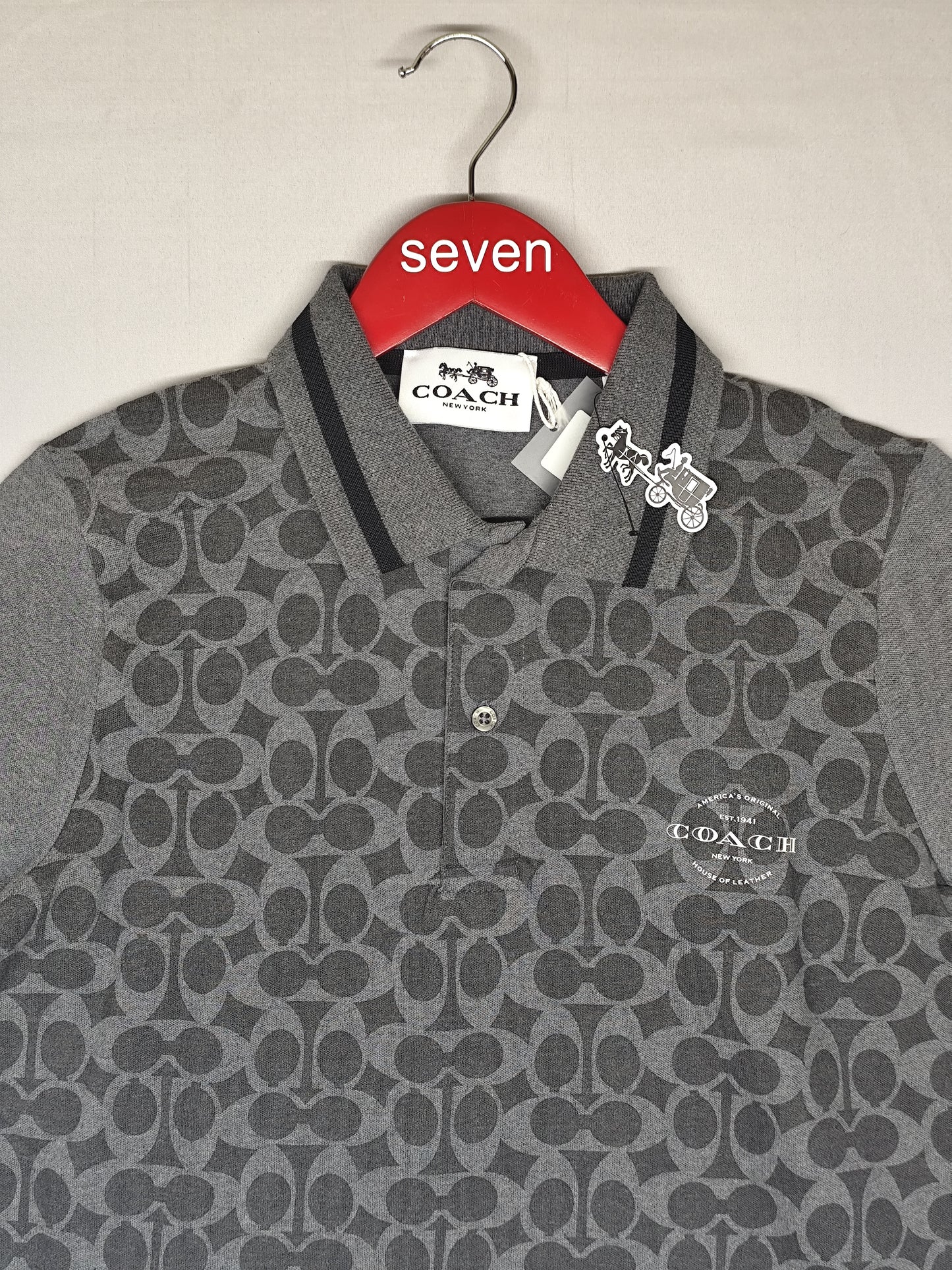 COACH-Polo-GREY-