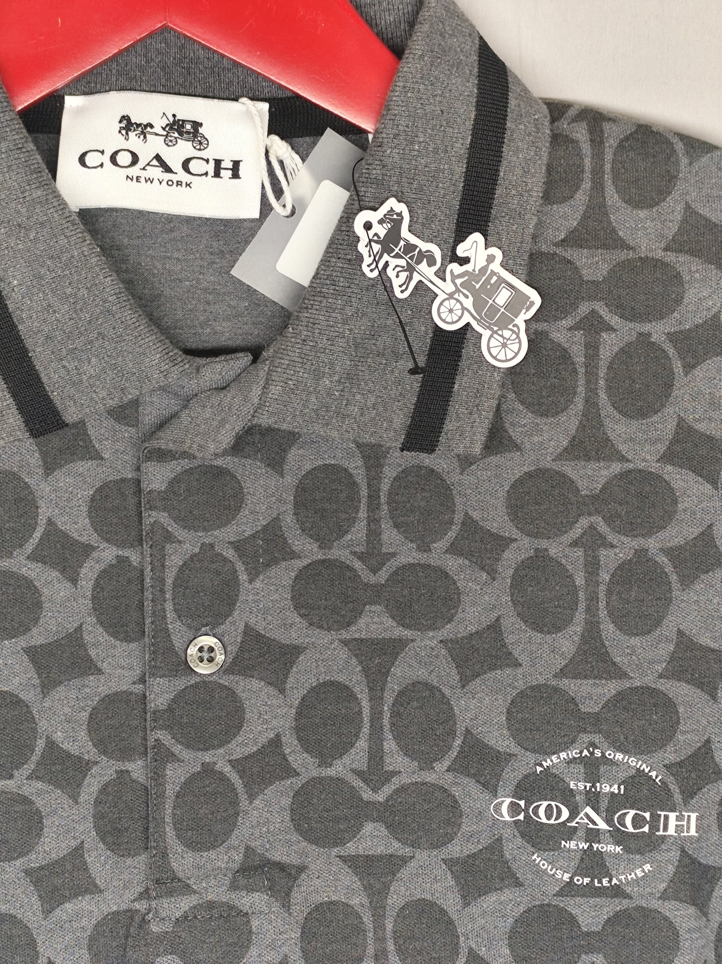 COACH-Polo-GREY-