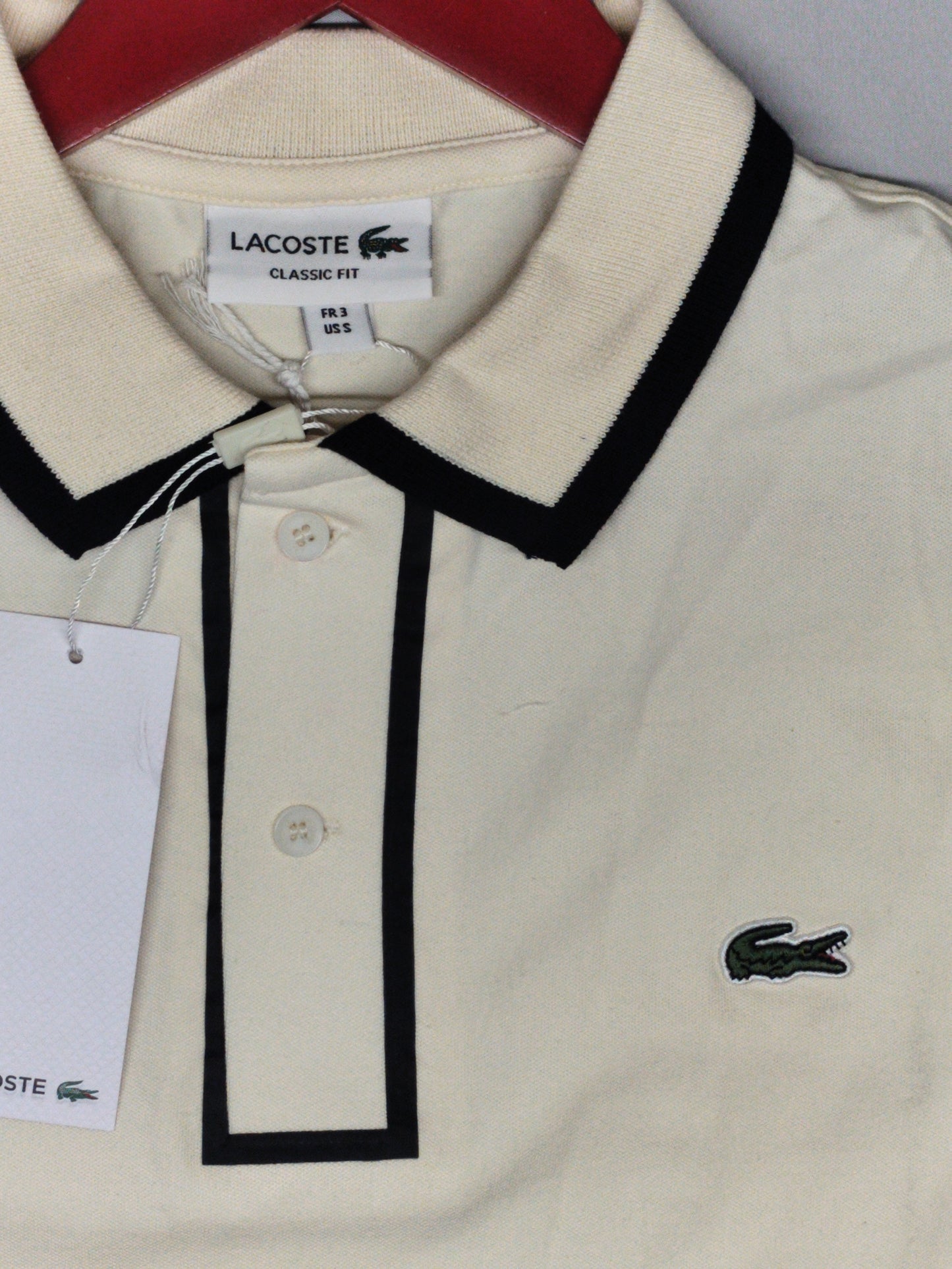 LACOSTE-Polo-BEIGE-