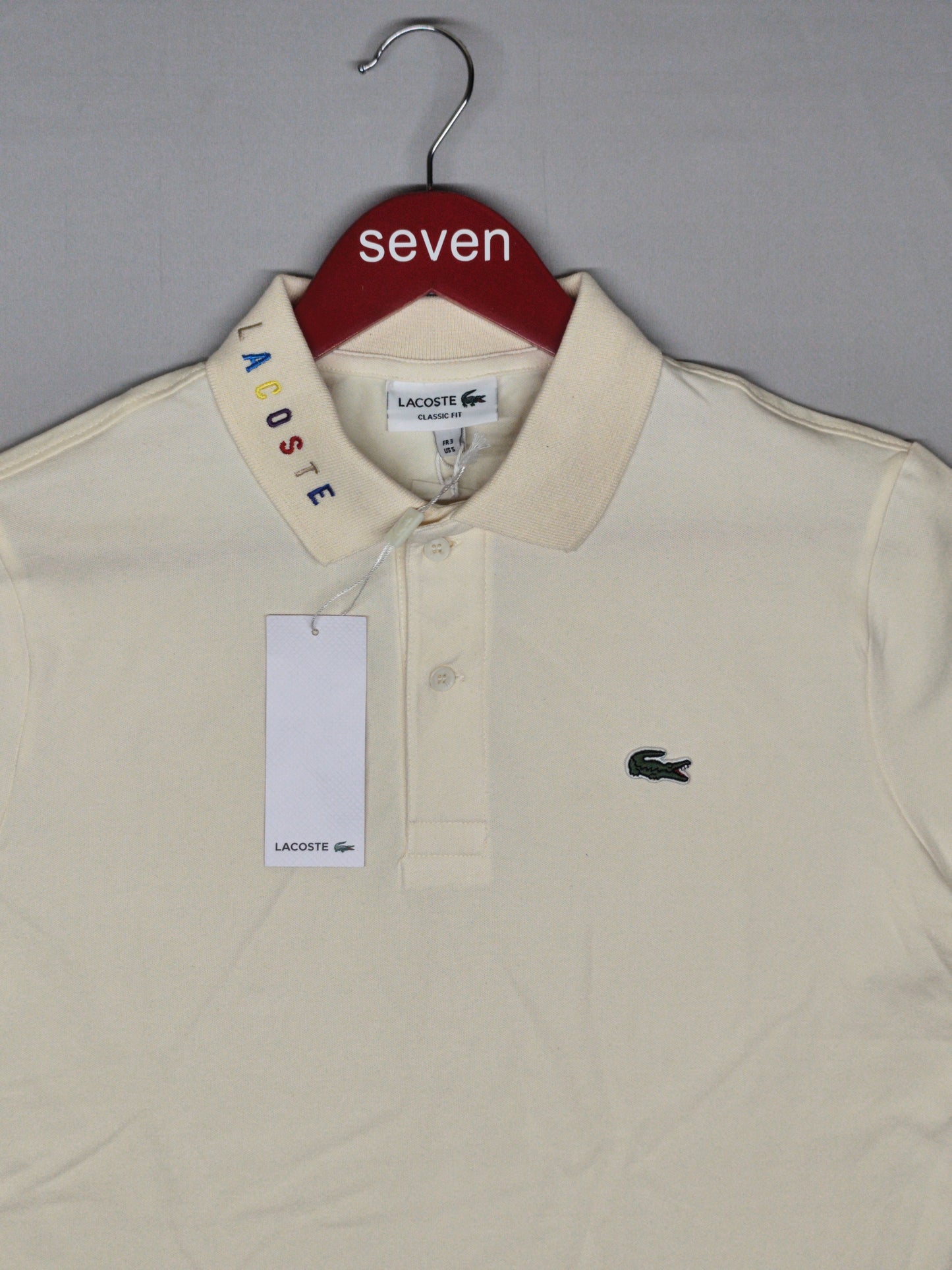 LACOSTE-Polo-BEIGE-