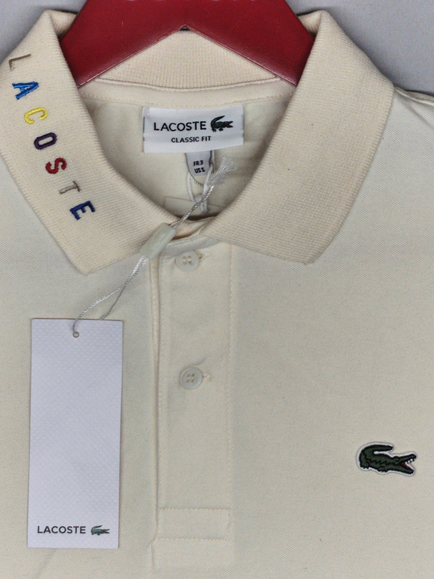 LACOSTE-Polo-BEIGE-