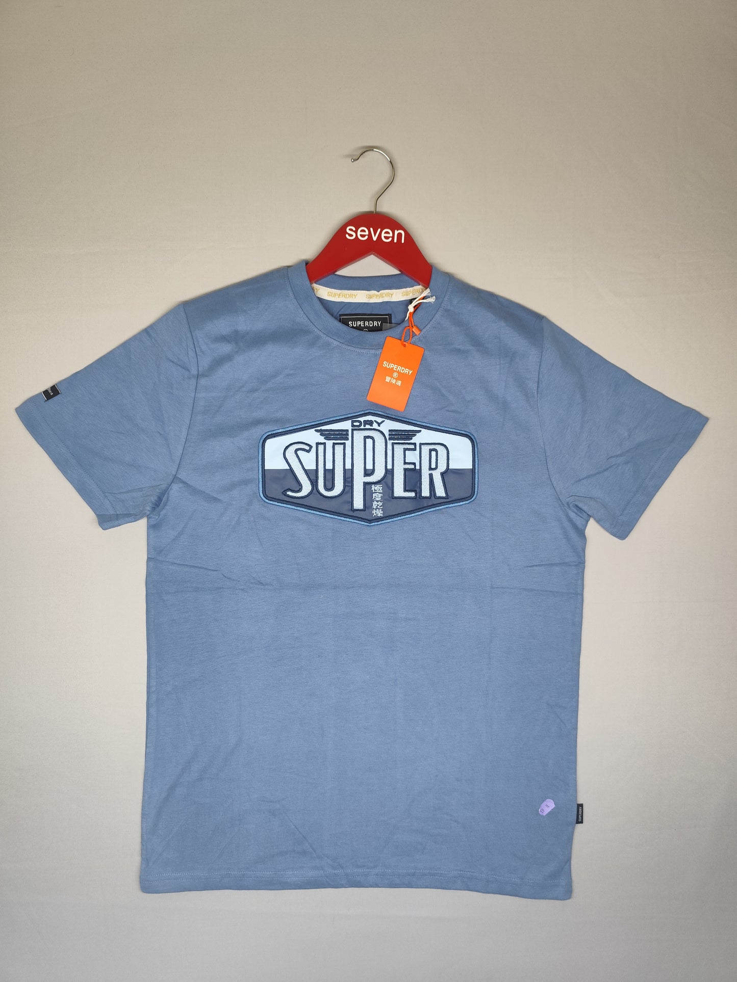 SUPERDRY-Round neck-BLUE-