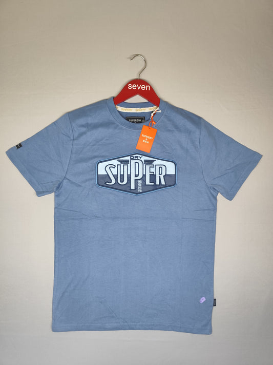 SUPERDRY-Round neck-BLUE-