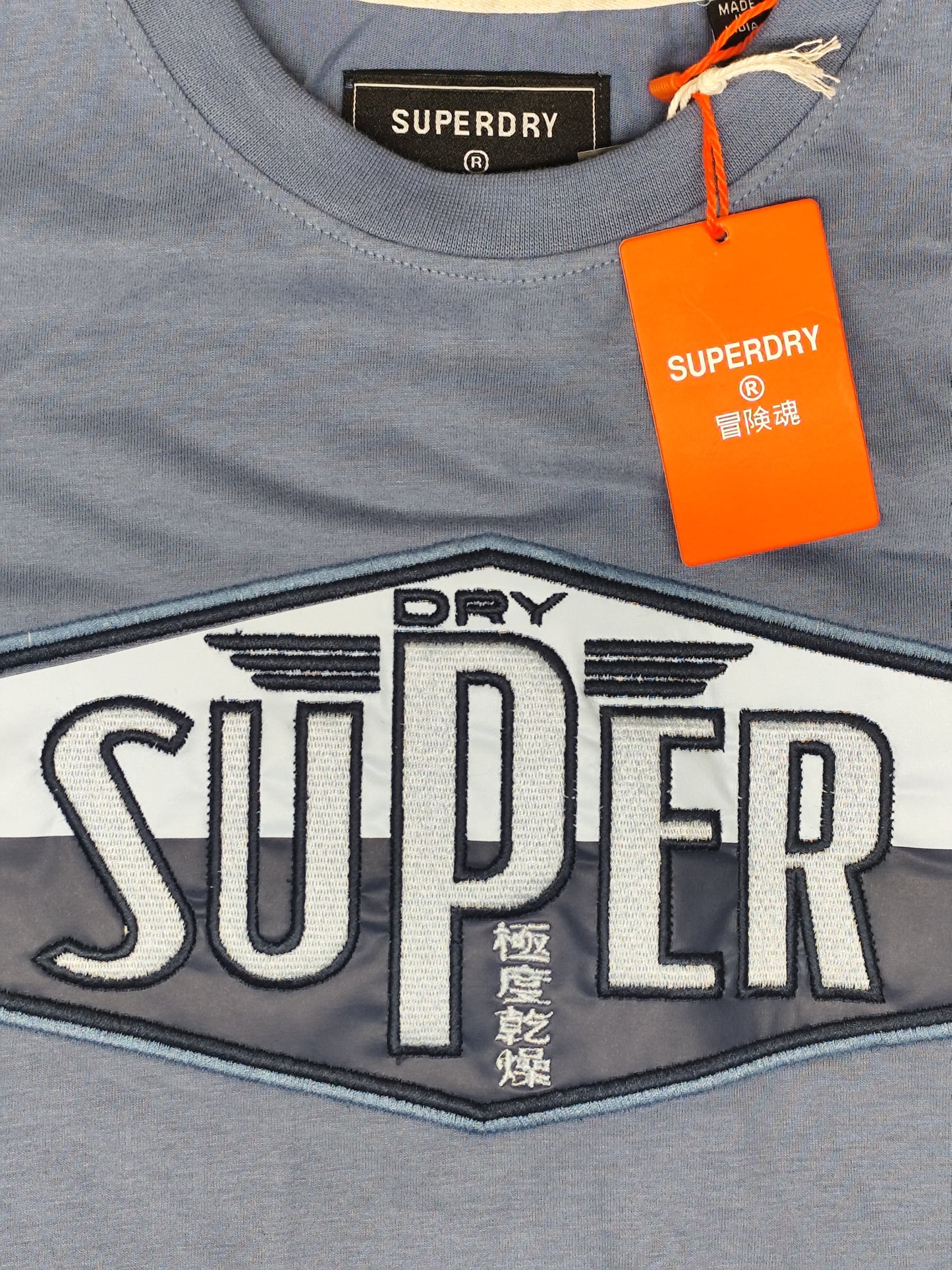 SUPERDRY-Round neck-BLUE-