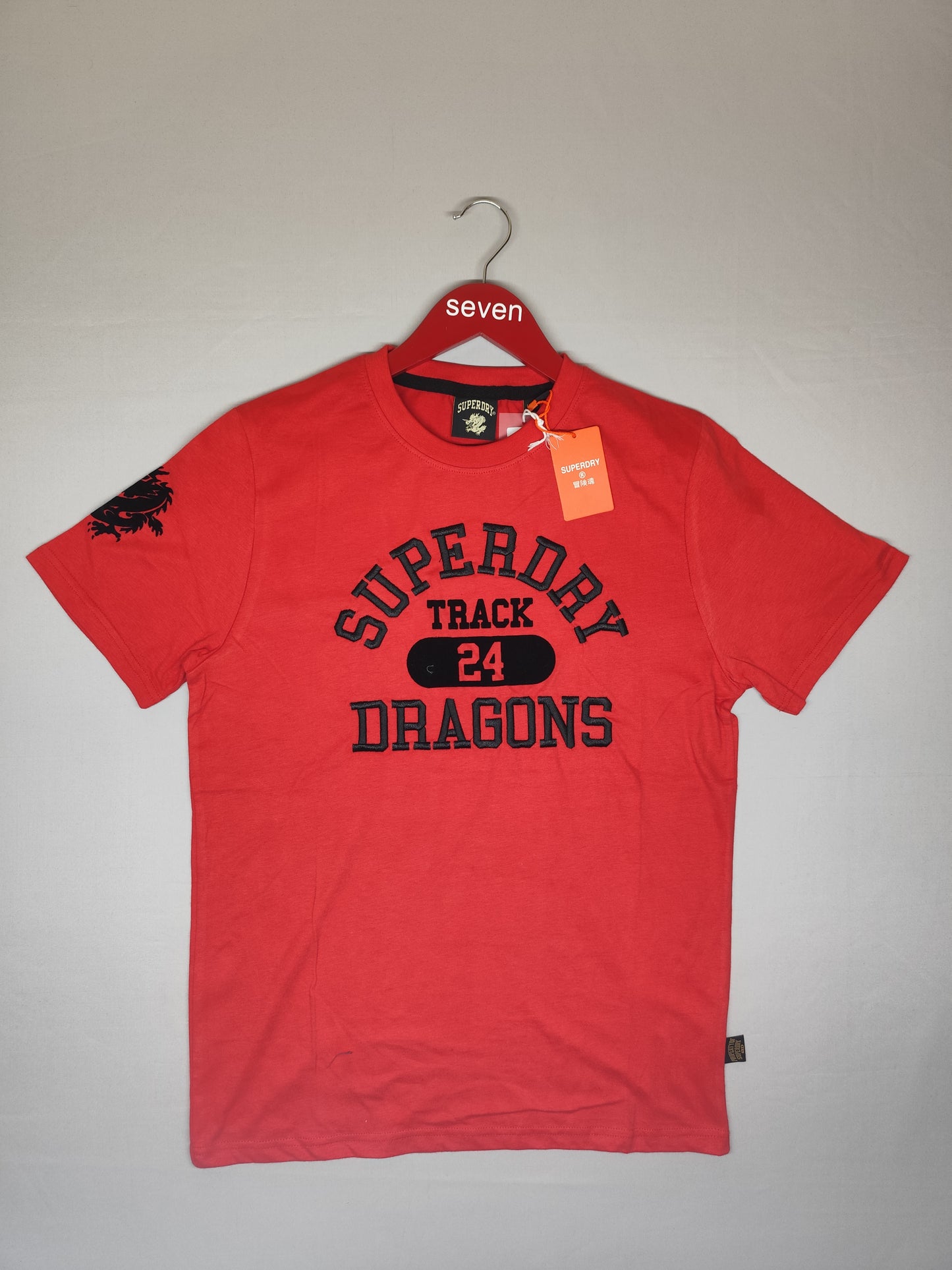 SUPERDRY-Round neck-RED-