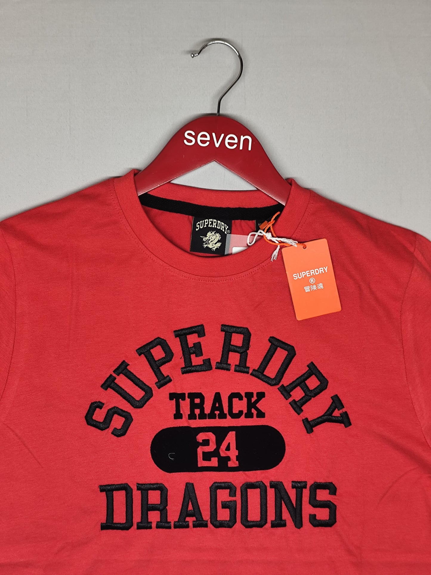 SUPERDRY-Round neck-RED-