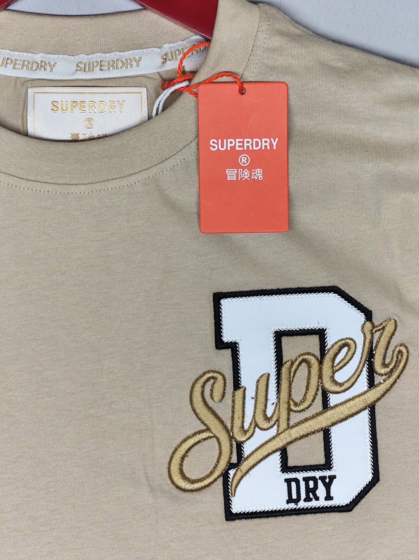 SUPERDRY-Round neck-BEIGE-