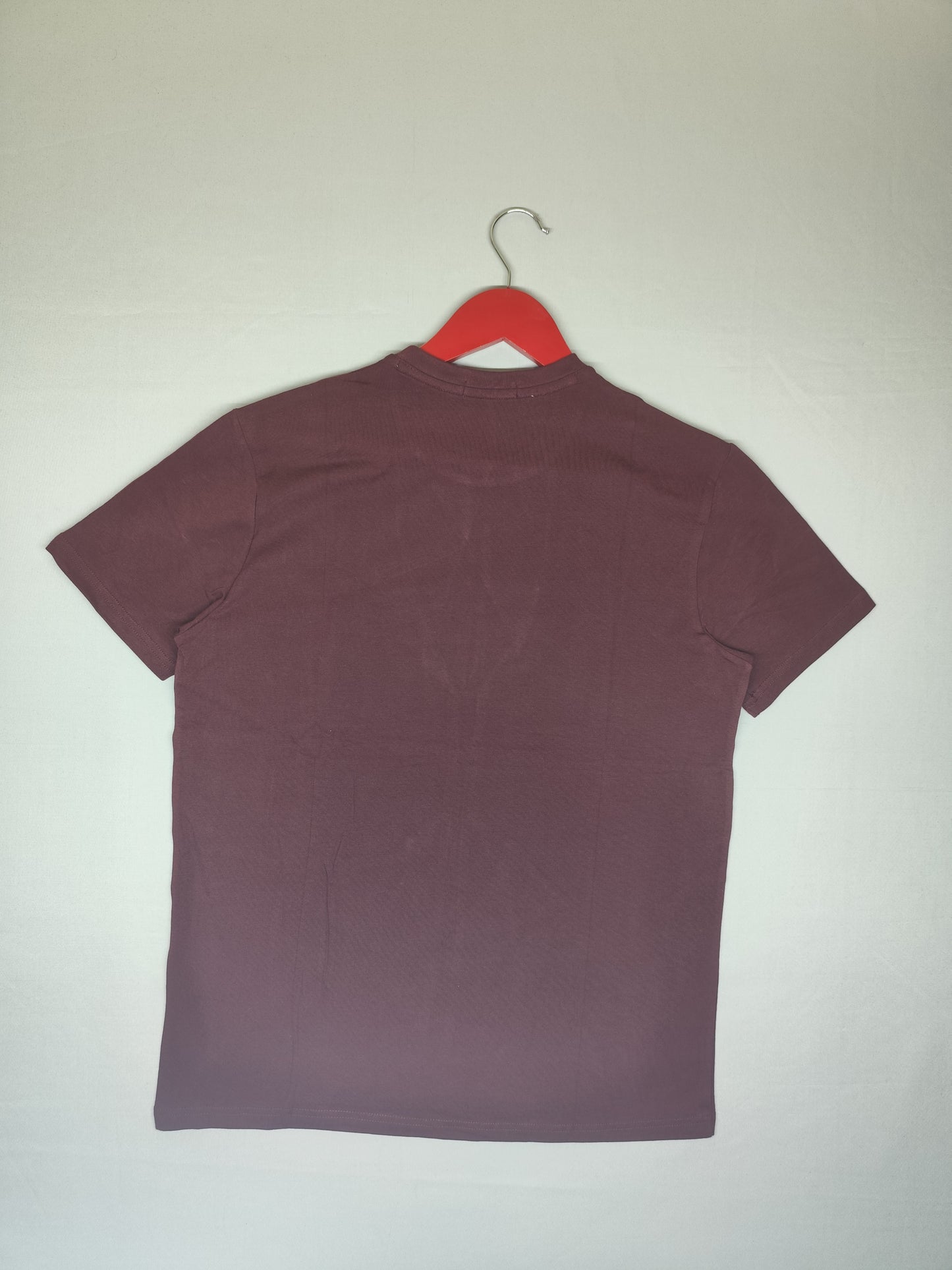 CALVIN KLEIN-Round neck-MAROON-