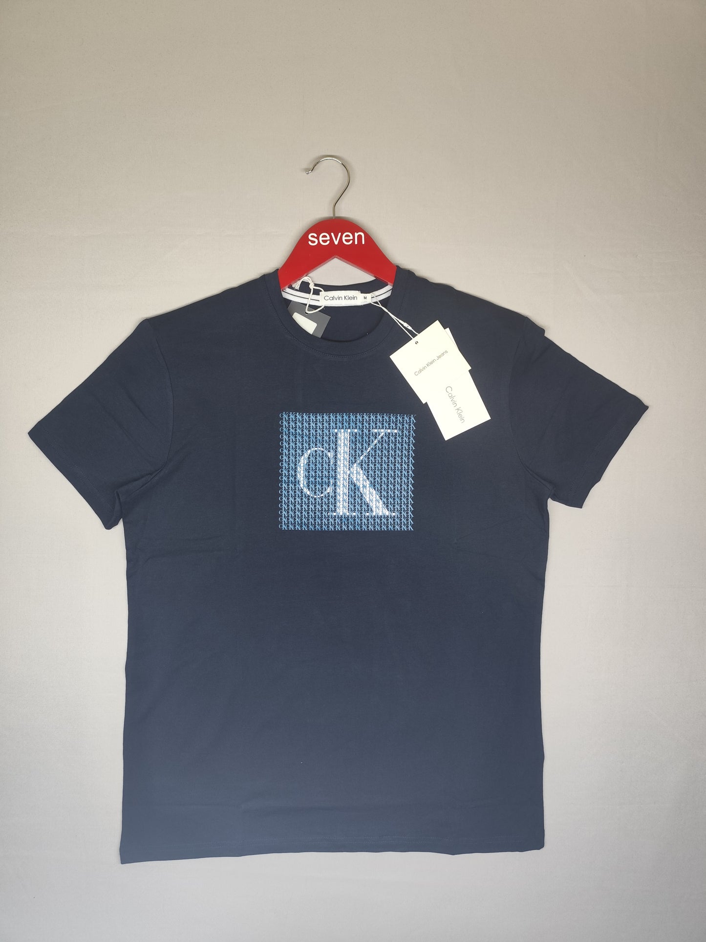 CALVIN KLEIN-Round neck-NAVY-