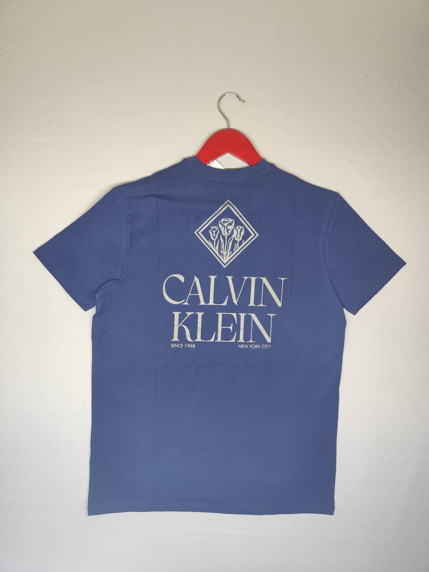 CALVIN KLEIN-Round neck-NAVY-