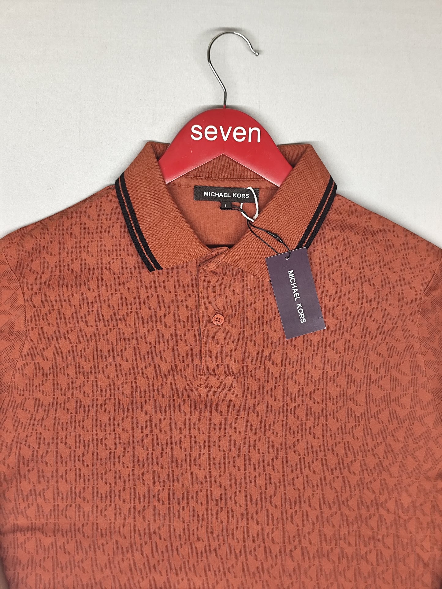 MICHAEL KORS-Polo-RUST-