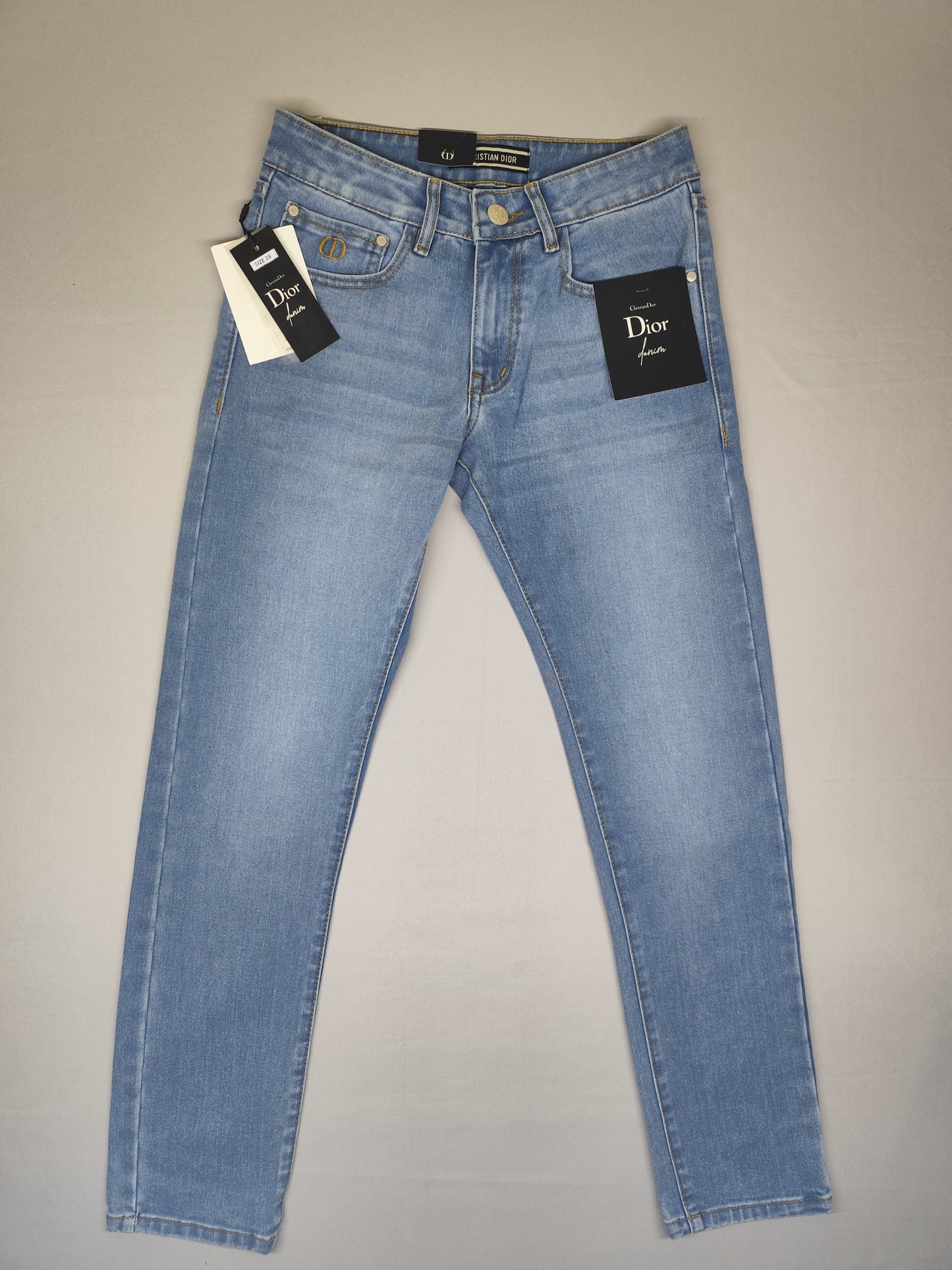 CHRISTIAN DIOR-JEANS-BLUE-ANKLE FIT
