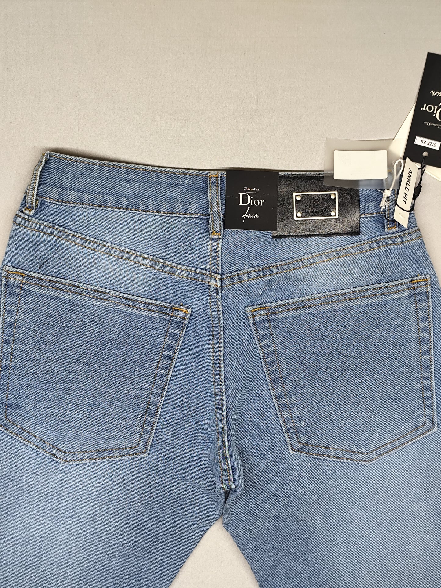 CHRISTIAN DIOR-JEANS-BLUE-ANKLE FIT