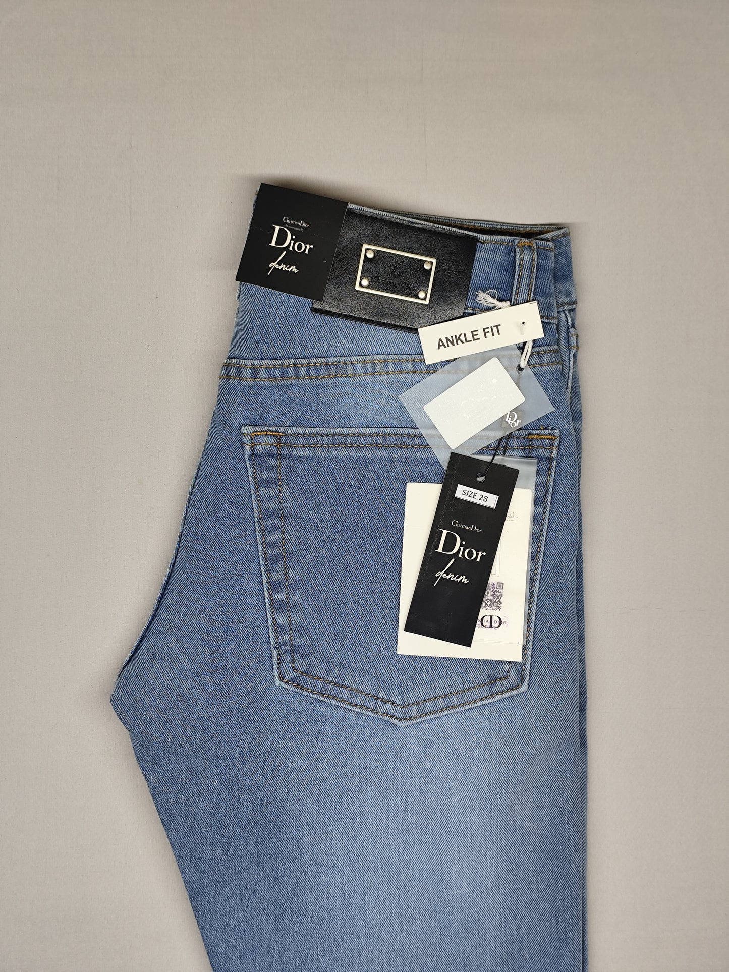 CHRISTIAN DIOR-JEANS-BLUE-ANKLE FIT