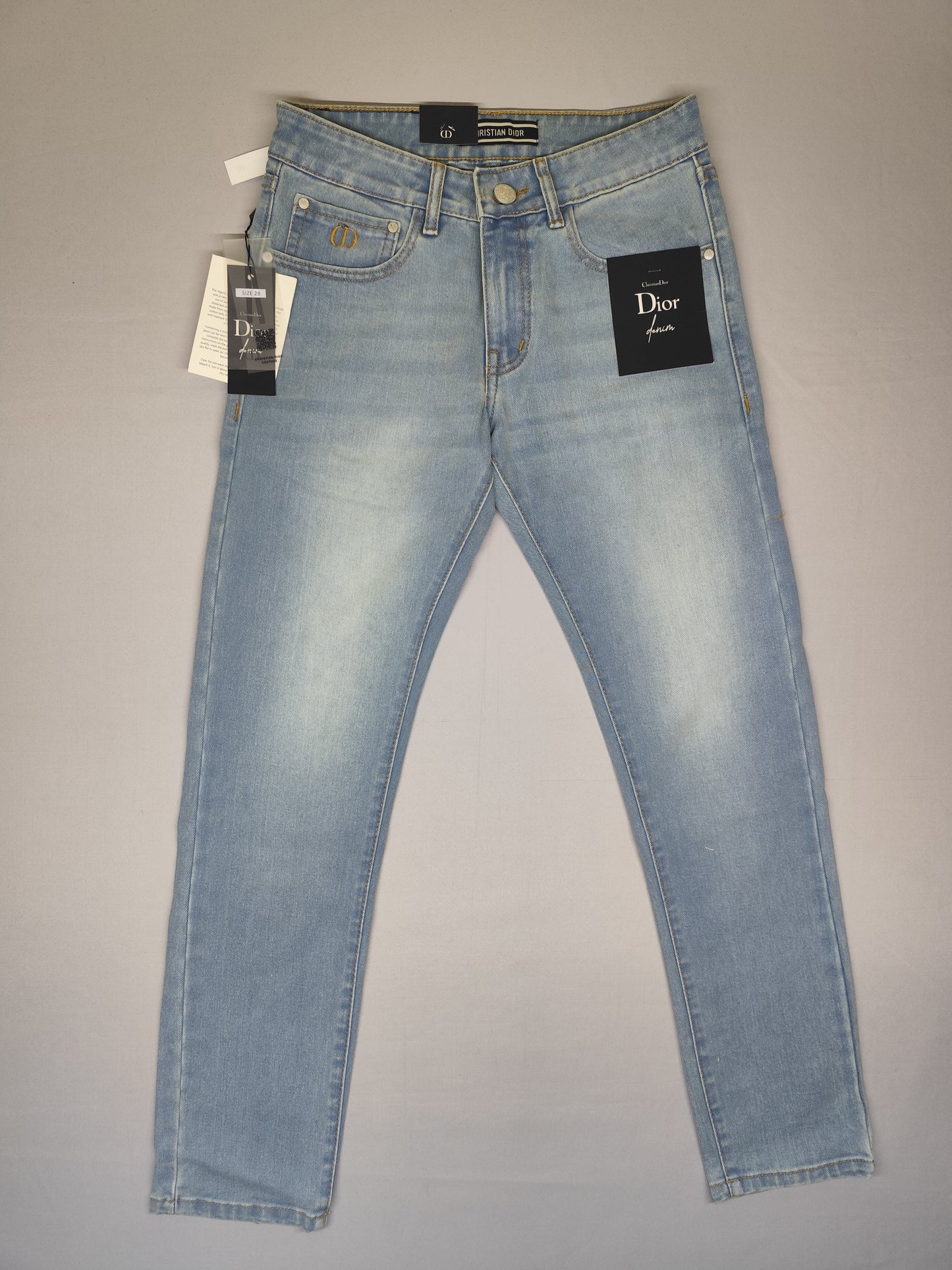 CHRISTIAN DIOR-JEANS-BLUE-ANKLE FIT