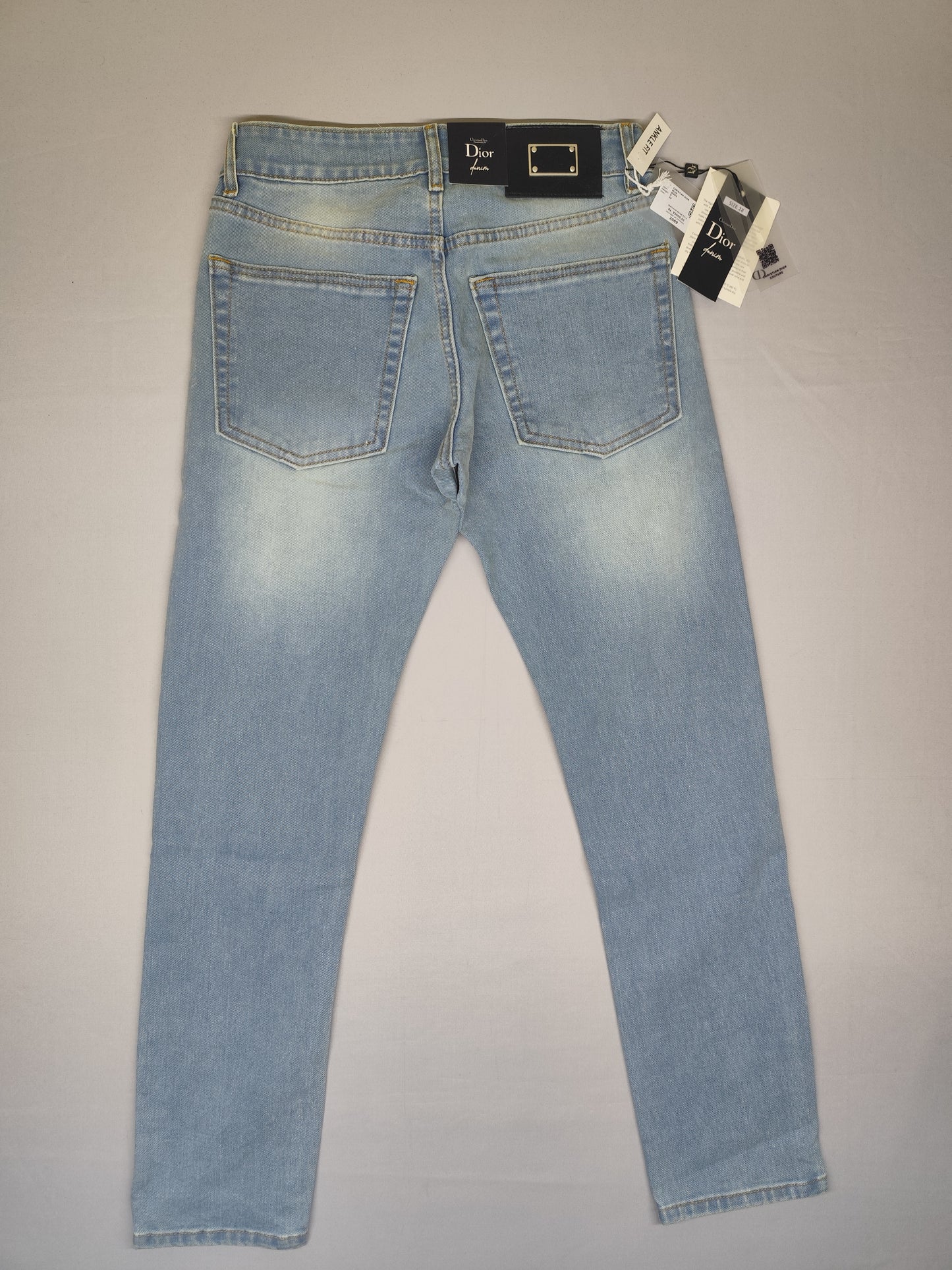 CHRISTIAN DIOR-JEANS-BLUE-ANKLE FIT