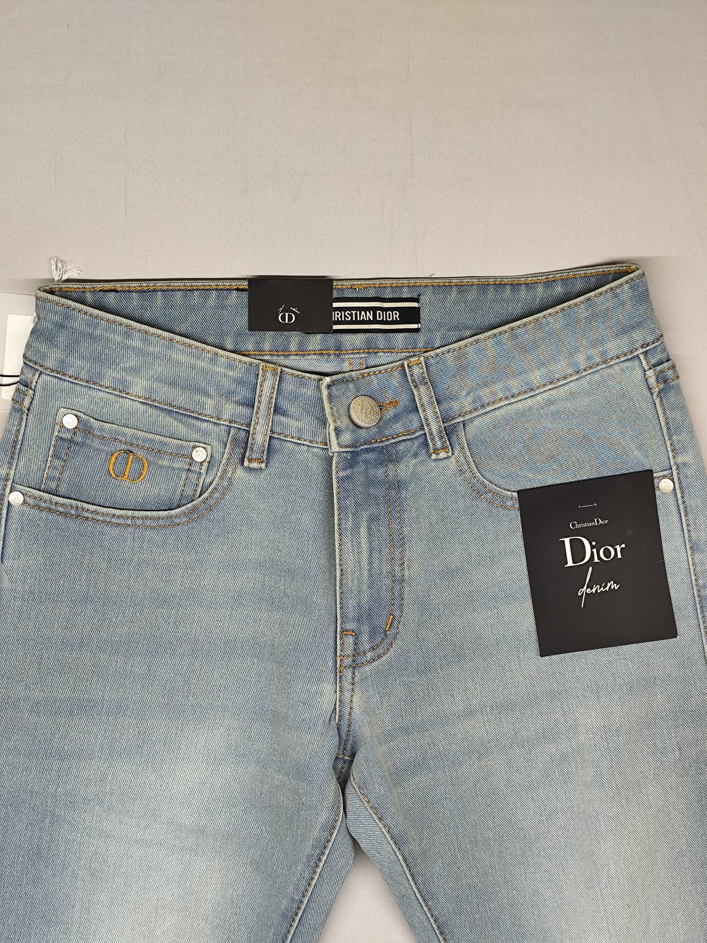 CHRISTIAN DIOR-JEANS-BLUE-ANKLE FIT