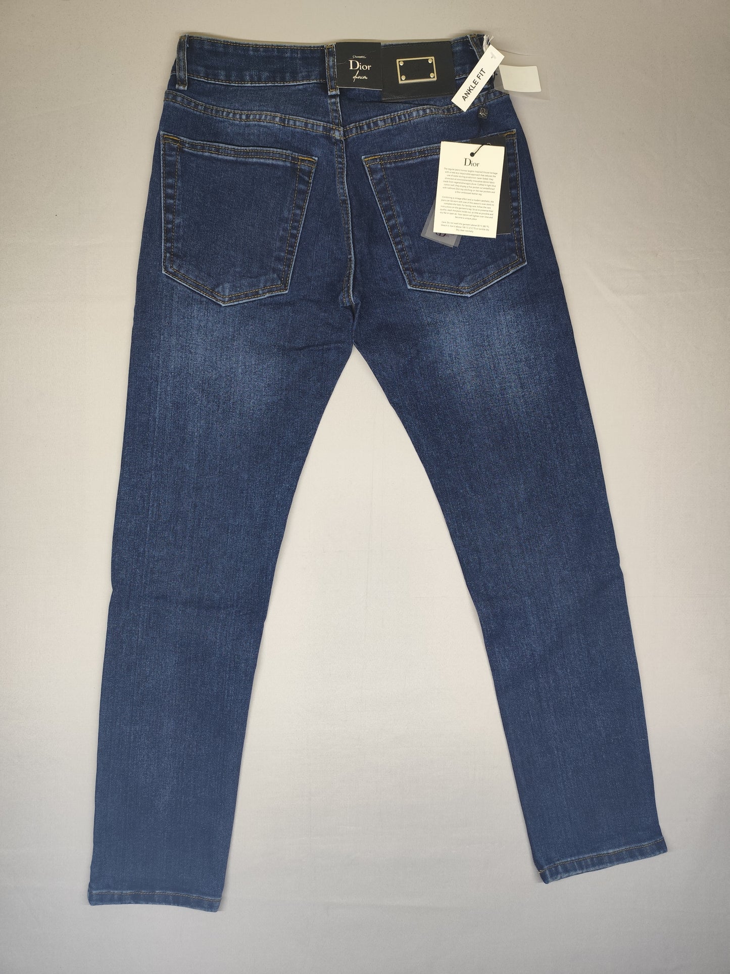 CHRISTIAN DIOR-JEANS-BLUE-ANKLE FIT