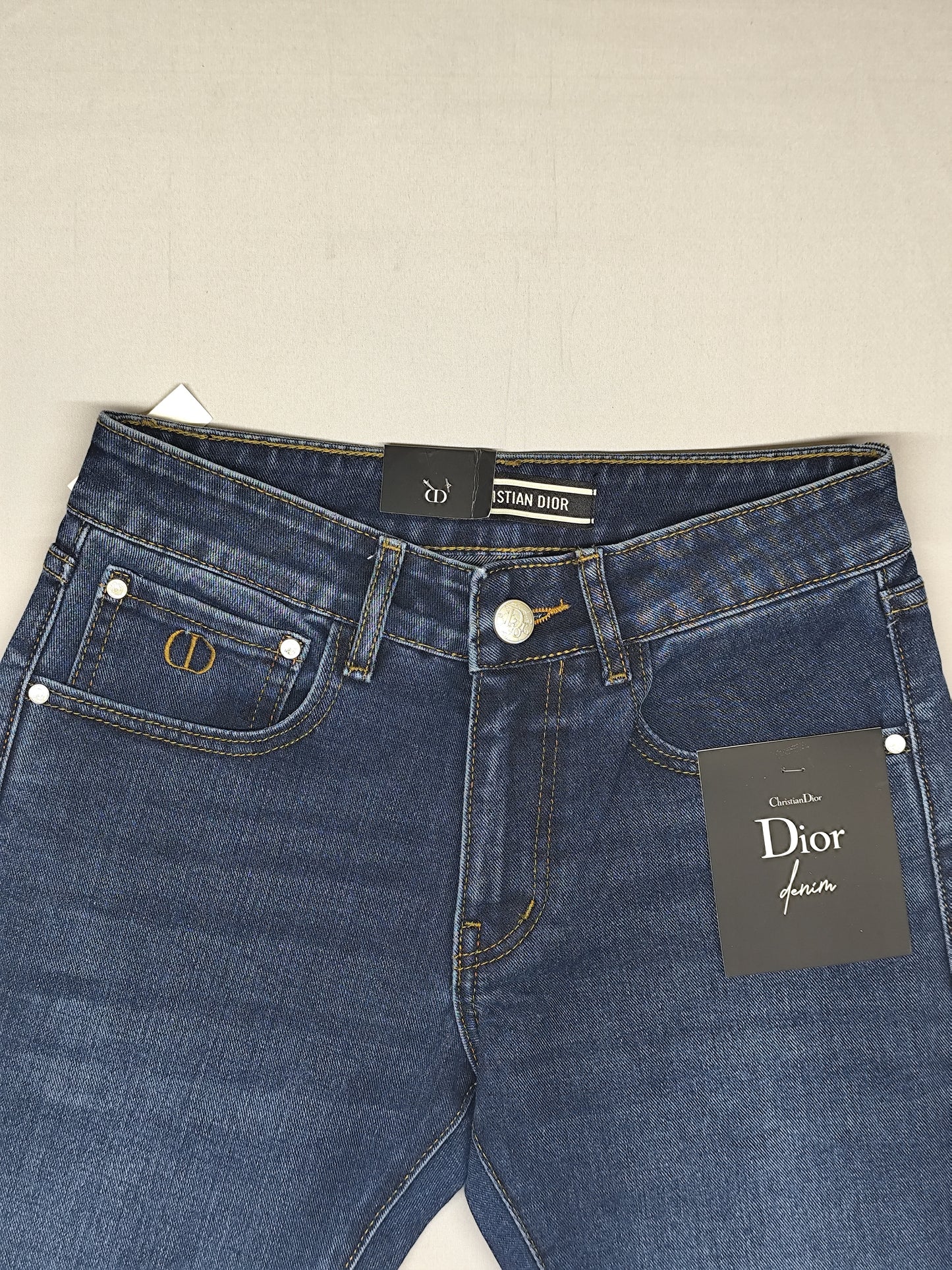 CHRISTIAN DIOR-JEANS-BLUE-ANKLE FIT