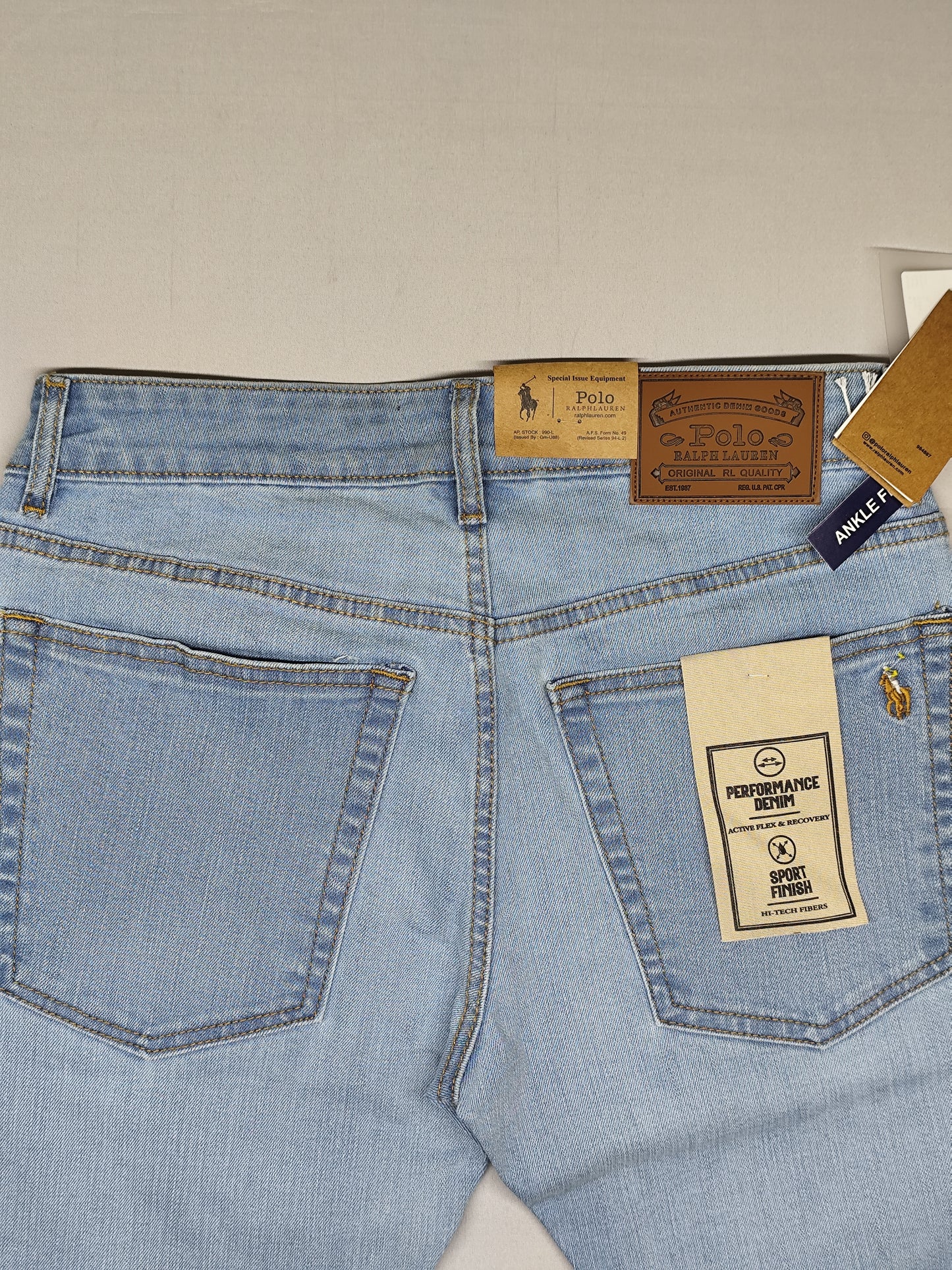 POLO RALPH RURAL-JEANS-BLUE-ANKLE FIT