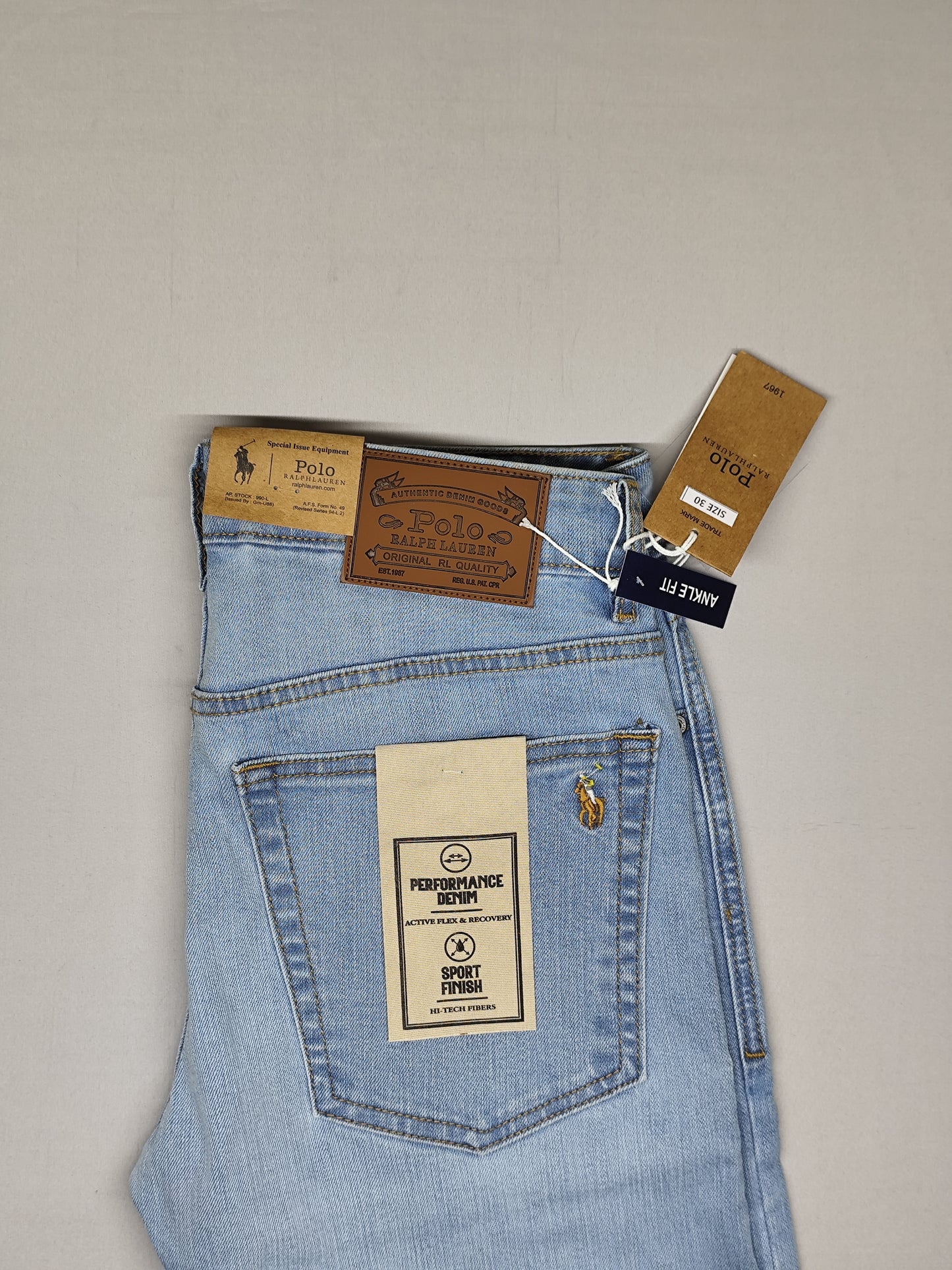 POLO RALPH RURAL-JEANS-BLUE-ANKLE FIT